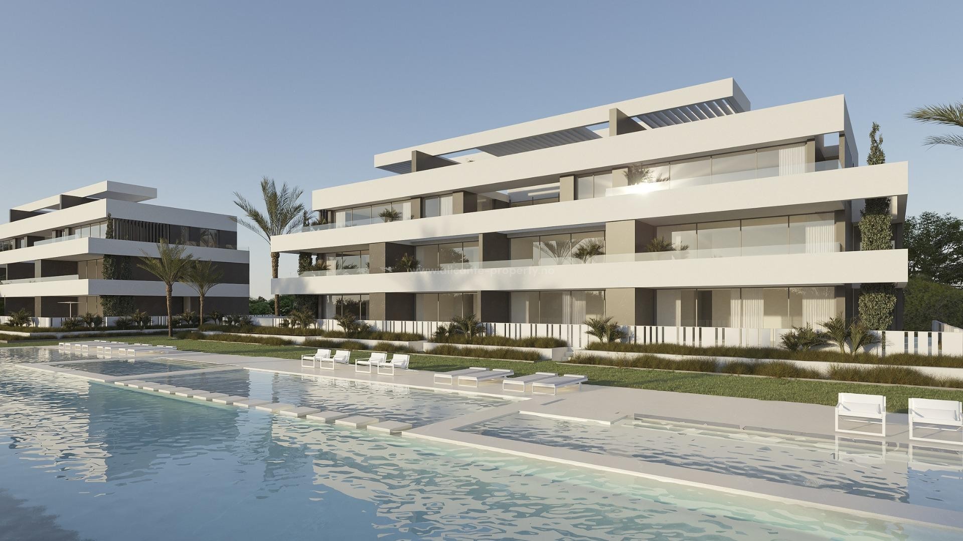 2/3 bedroom, 2 bathroom apartments and penthouses in La Nucia, terrace, outdoor pool, gym and shared spa with indoor heated pool