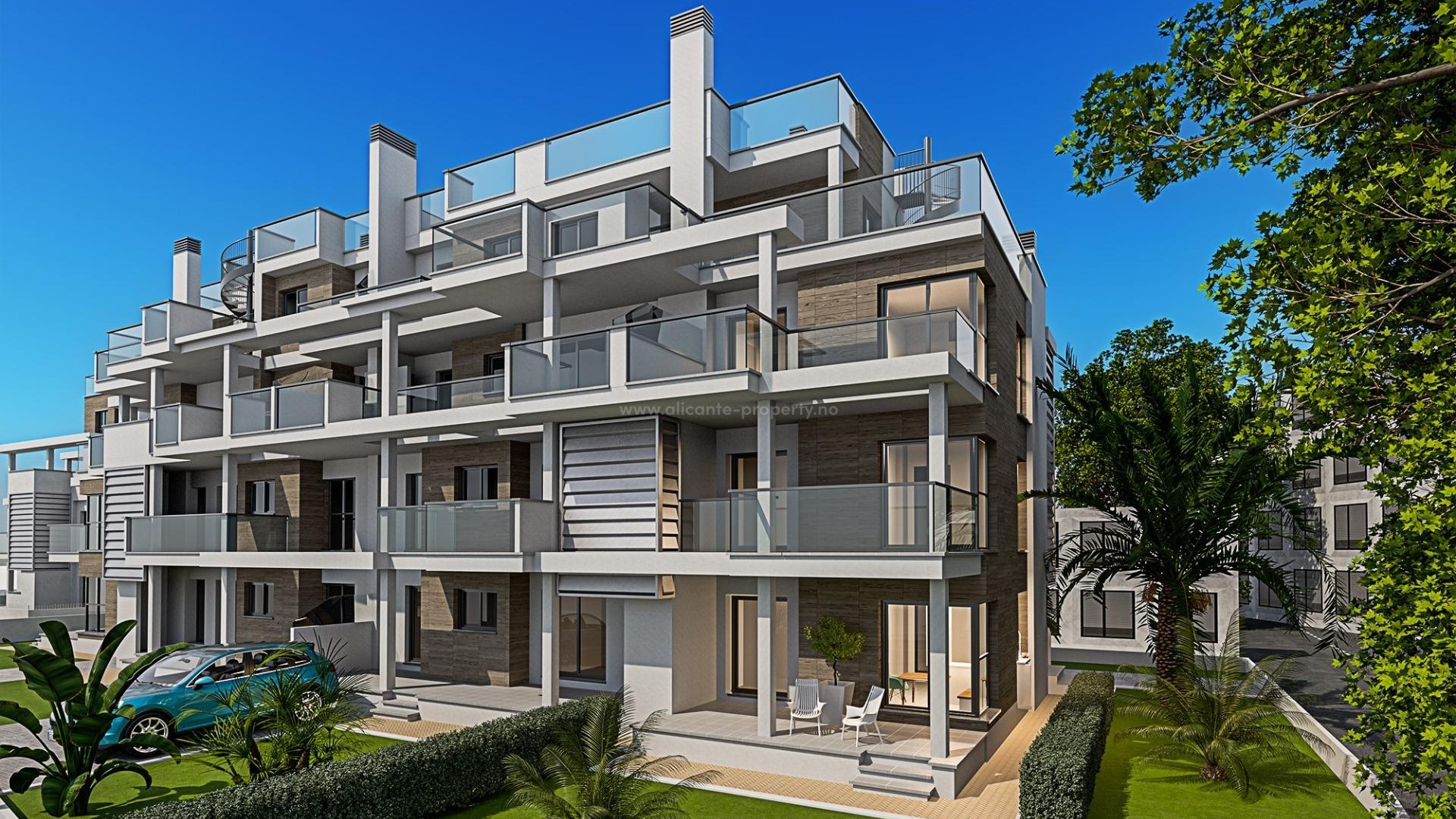 29 new apartments in Denia, 2/3 bedrooms, 2 bathrooms, shared pool, garden or solarium, parking, unbeatable location 100 meters from beaches, 2 km to the center