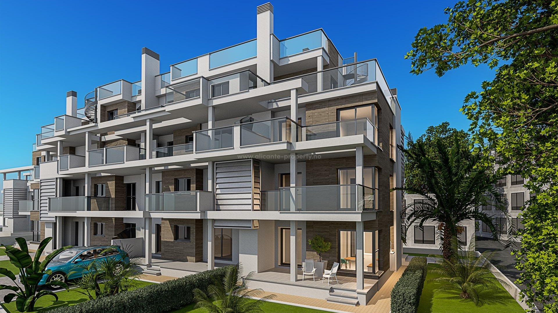 29 new apartments in Denia, 2/3 bedrooms, 2 bathrooms, shared pool, garden or solarium, parking, unbeatable location 100 meters from beaches, 2 km to the center