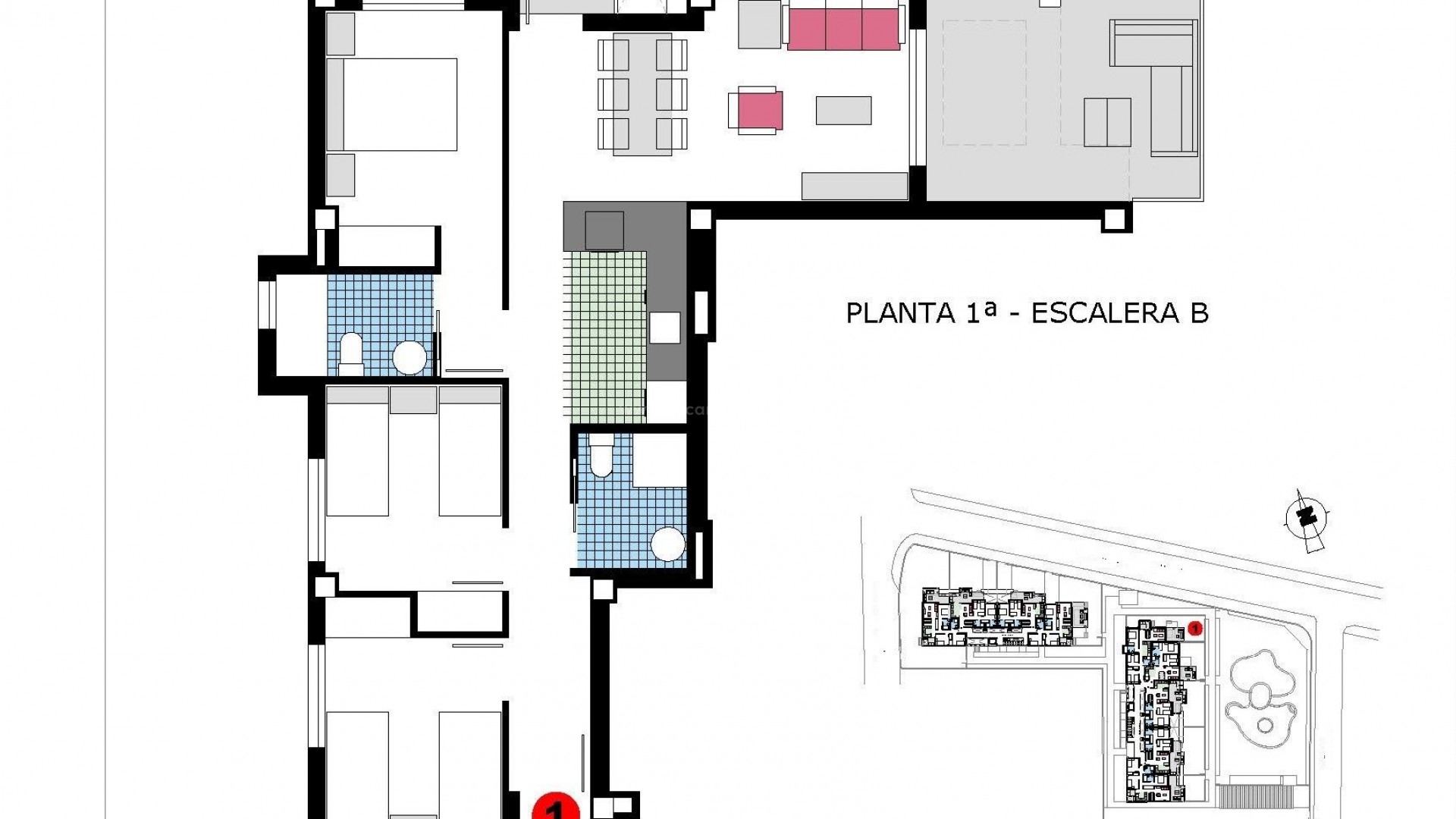 29 new apartments in Denia, 2/3 bedrooms, 2 bathrooms, shared pool, garden or solarium, parking, unbeatable location 100 meters from beaches, 2 km to the center