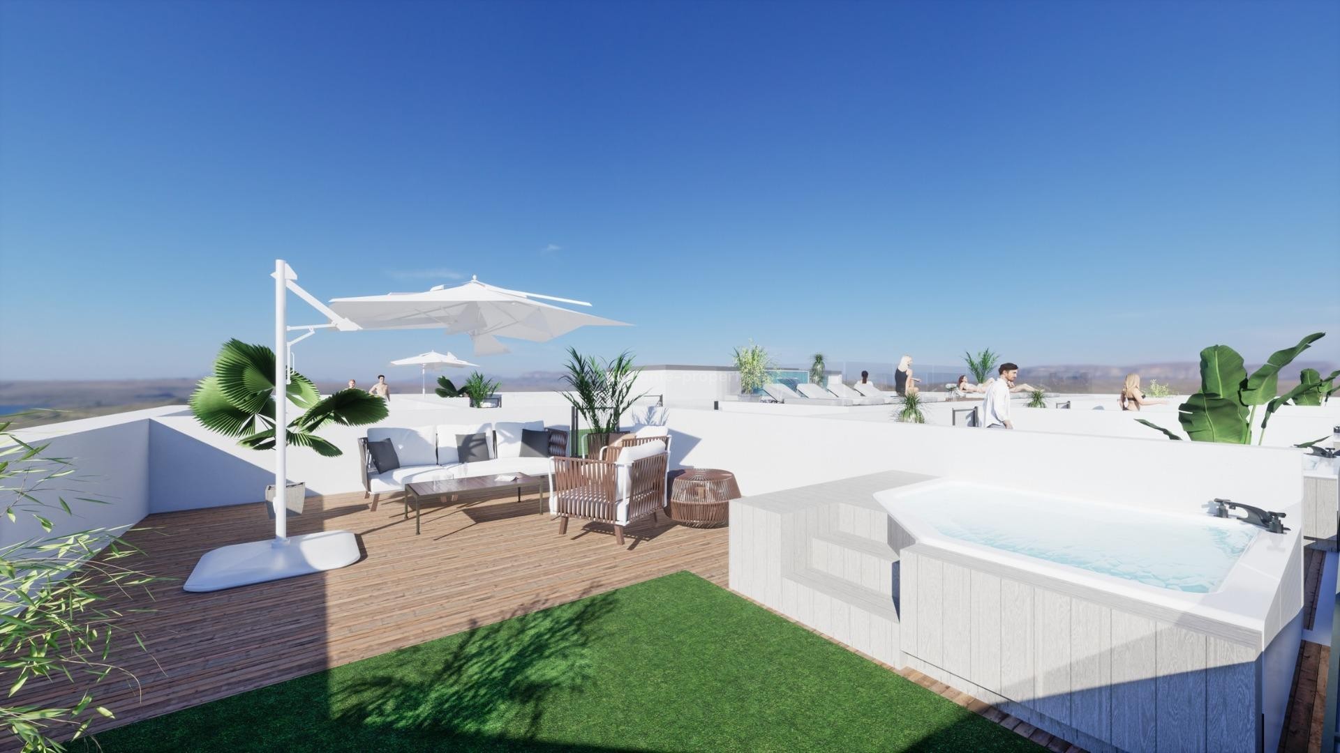 34 different exclusive stylish apartments in the center of Torrevieja, penthouses with fantastic panoramic views