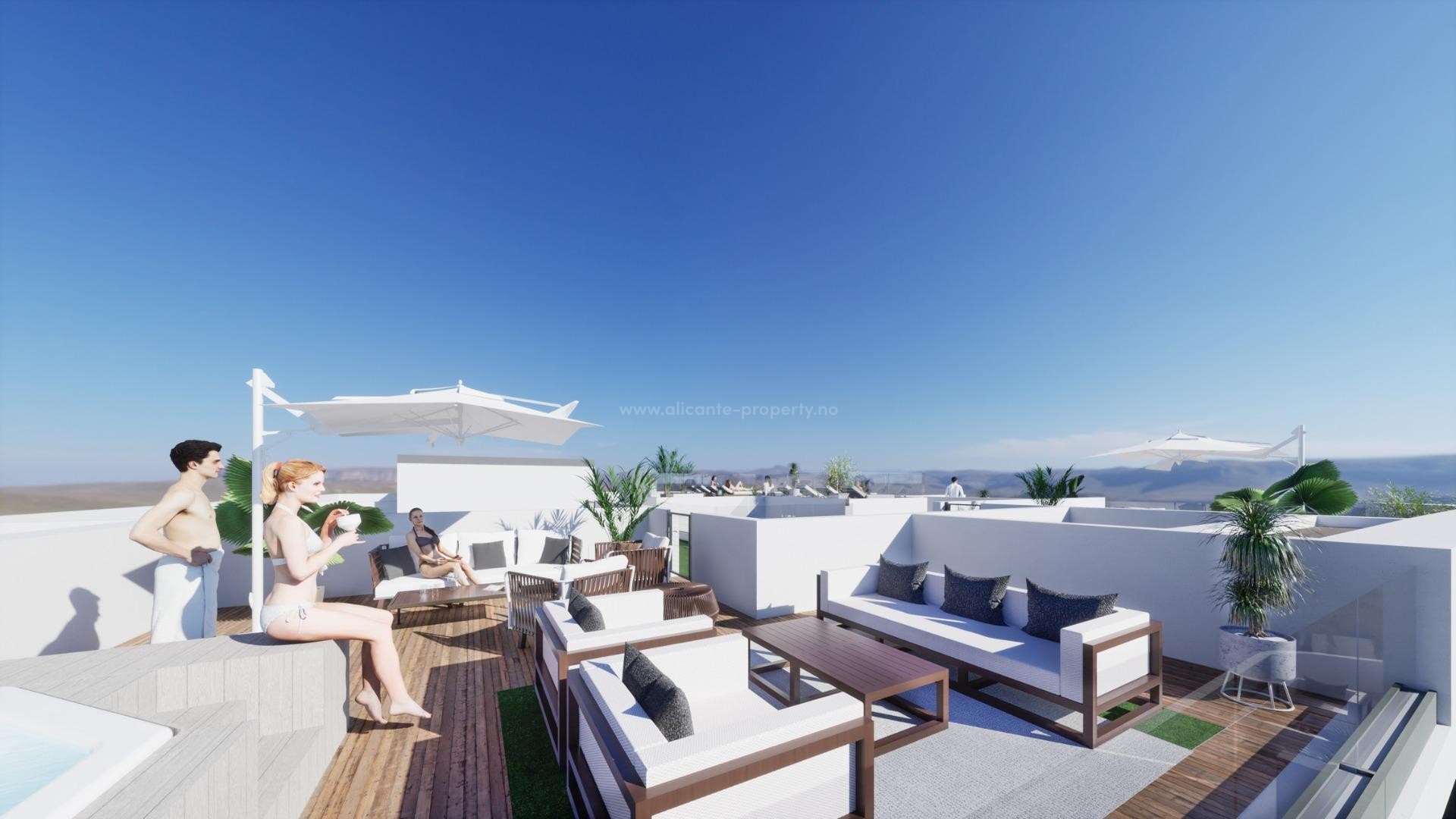 34 different exclusive stylish apartments in the center of Torrevieja, penthouses with fantastic panoramic views