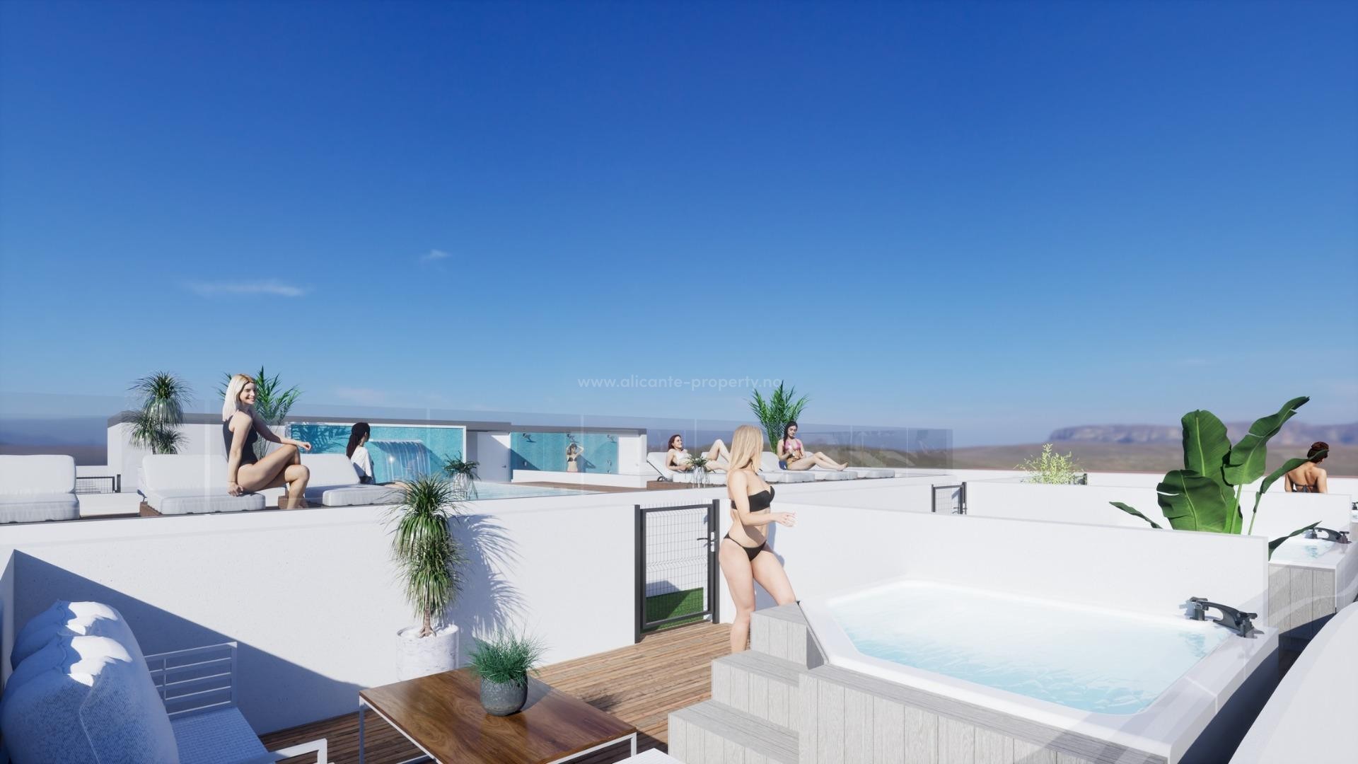 34 different exclusive stylish apartments in the center of Torrevieja, penthouses with fantastic panoramic views