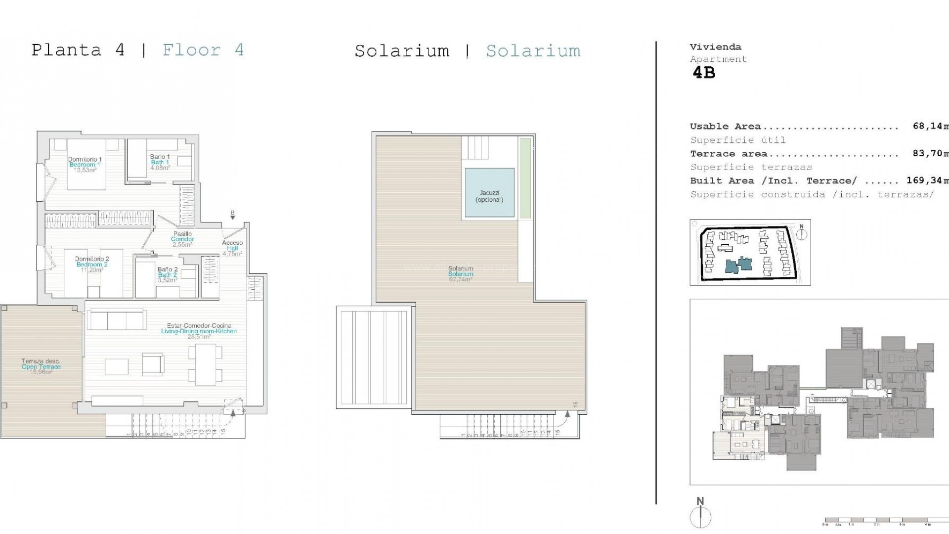 65 modern apartments and townhouses in El Vergel near Denia, 2/3 bedrooms, pool, gym, close to La Almadraba beach in Denia.