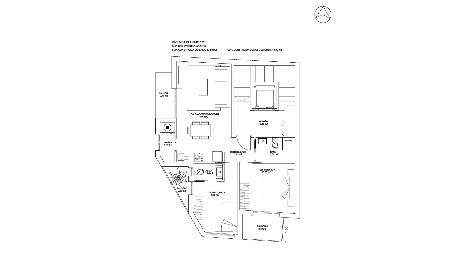 Apartamento / piso en centro