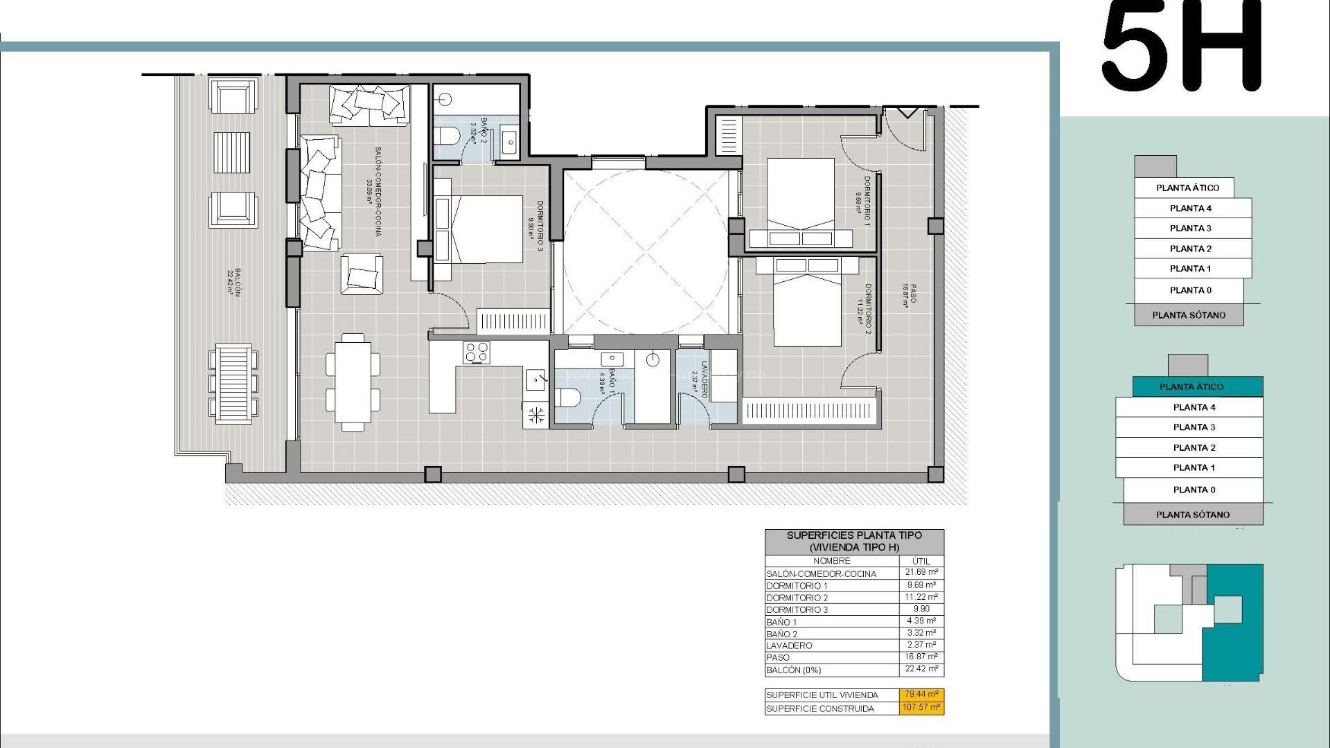 Apartamento / piso en El acequión