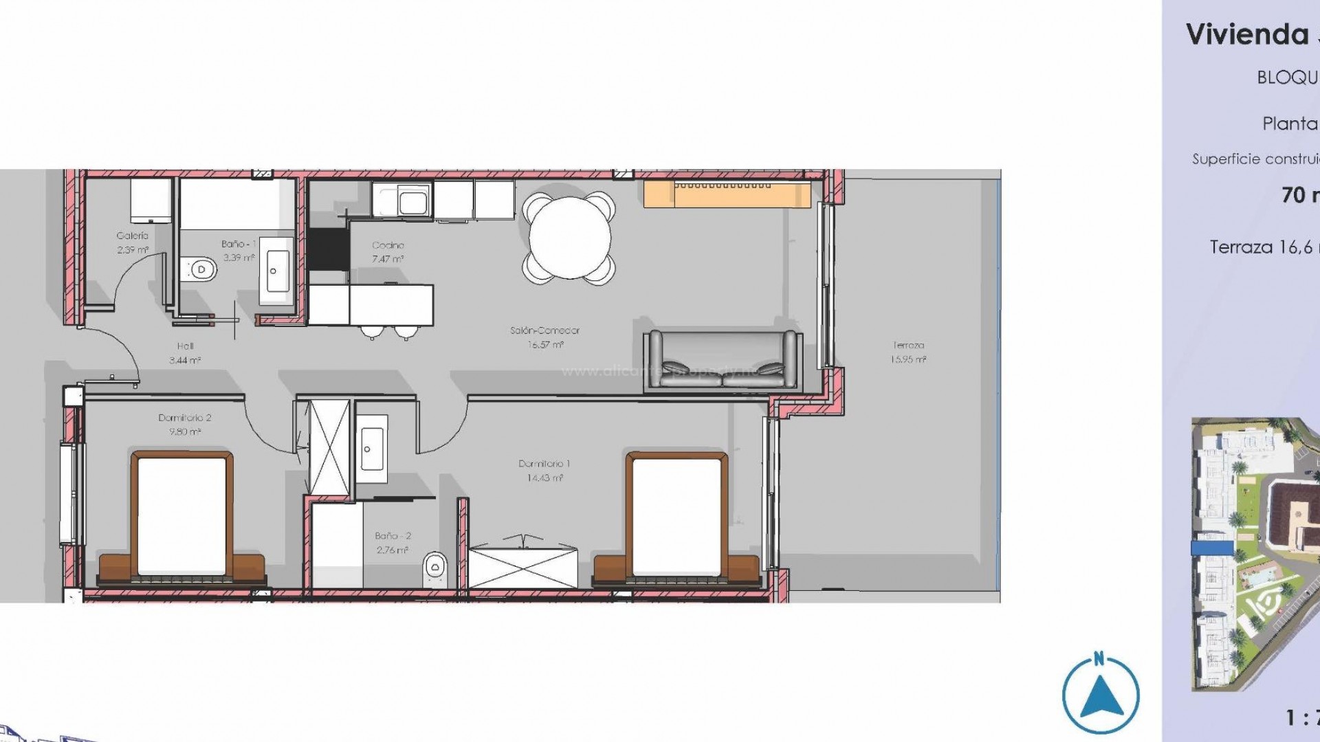 Apartamento / piso en El Raso