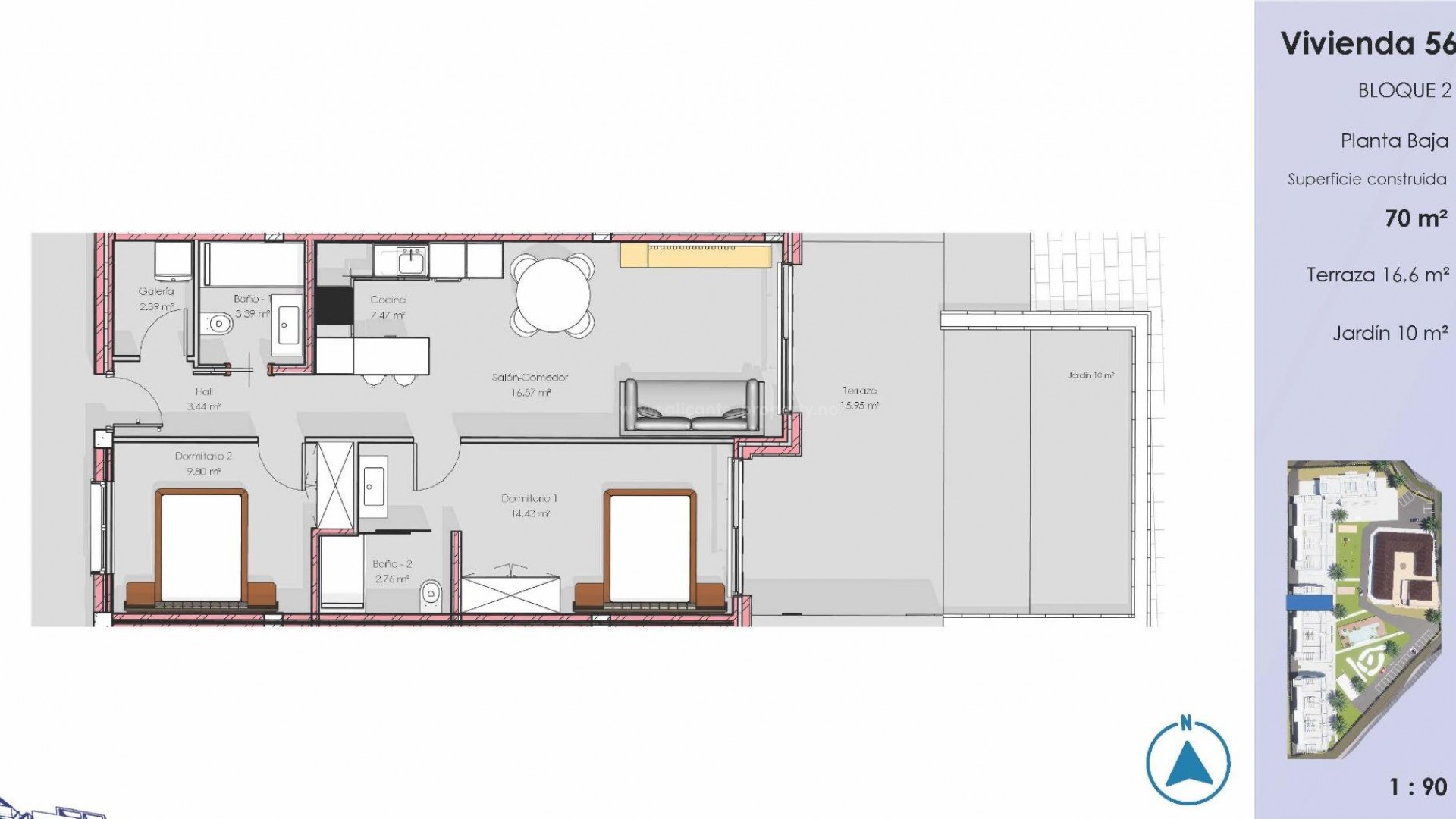 Apartamento / piso en El Raso