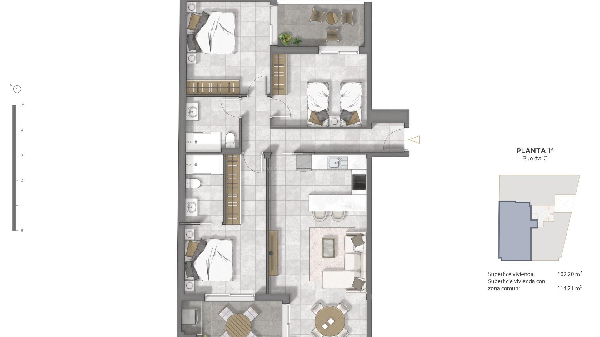Apartamento / piso en Pueblo