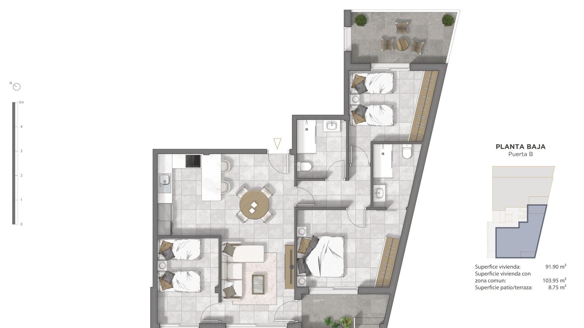 Apartamento / piso en Pueblo