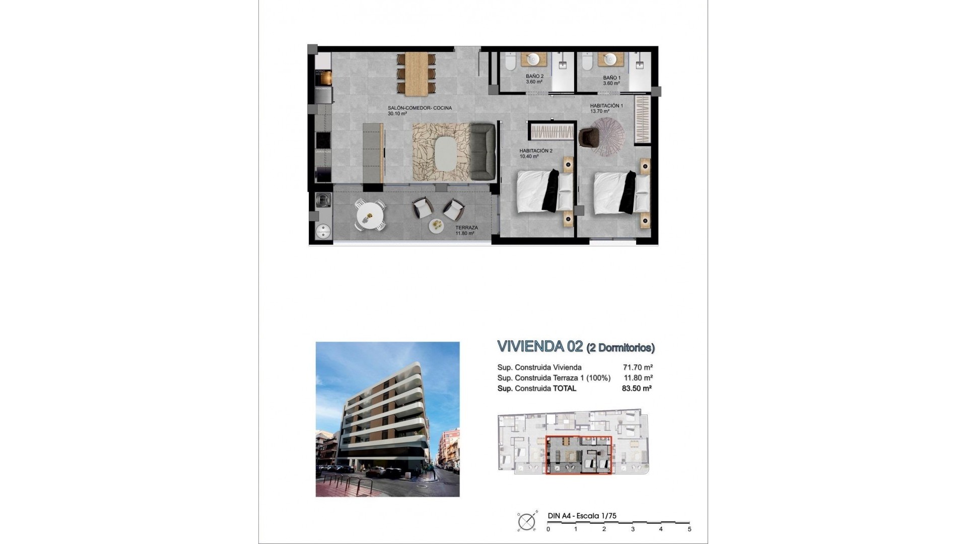 Apartamento / piso en pueblo