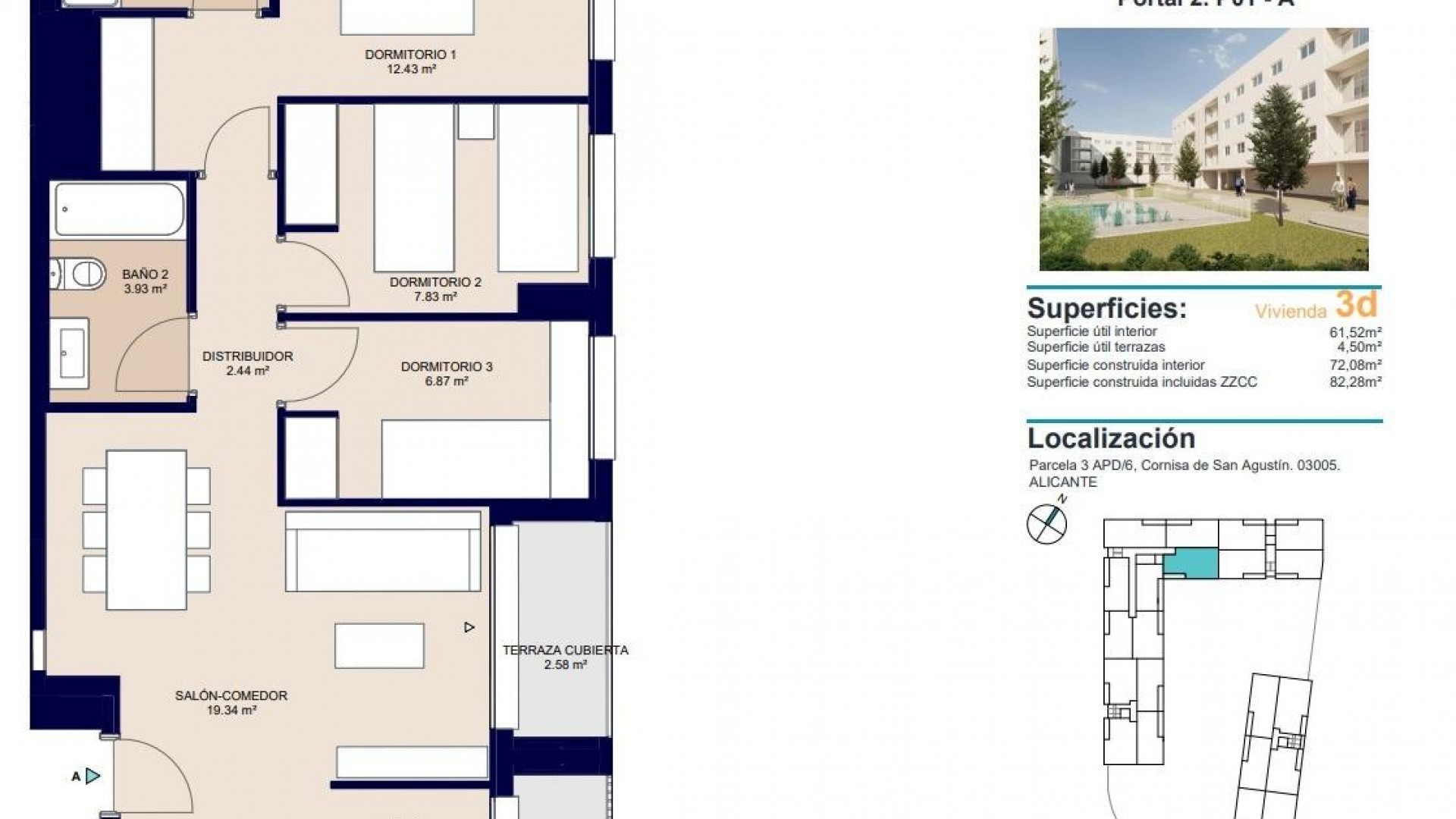 Apartamento / piso en San Agustín