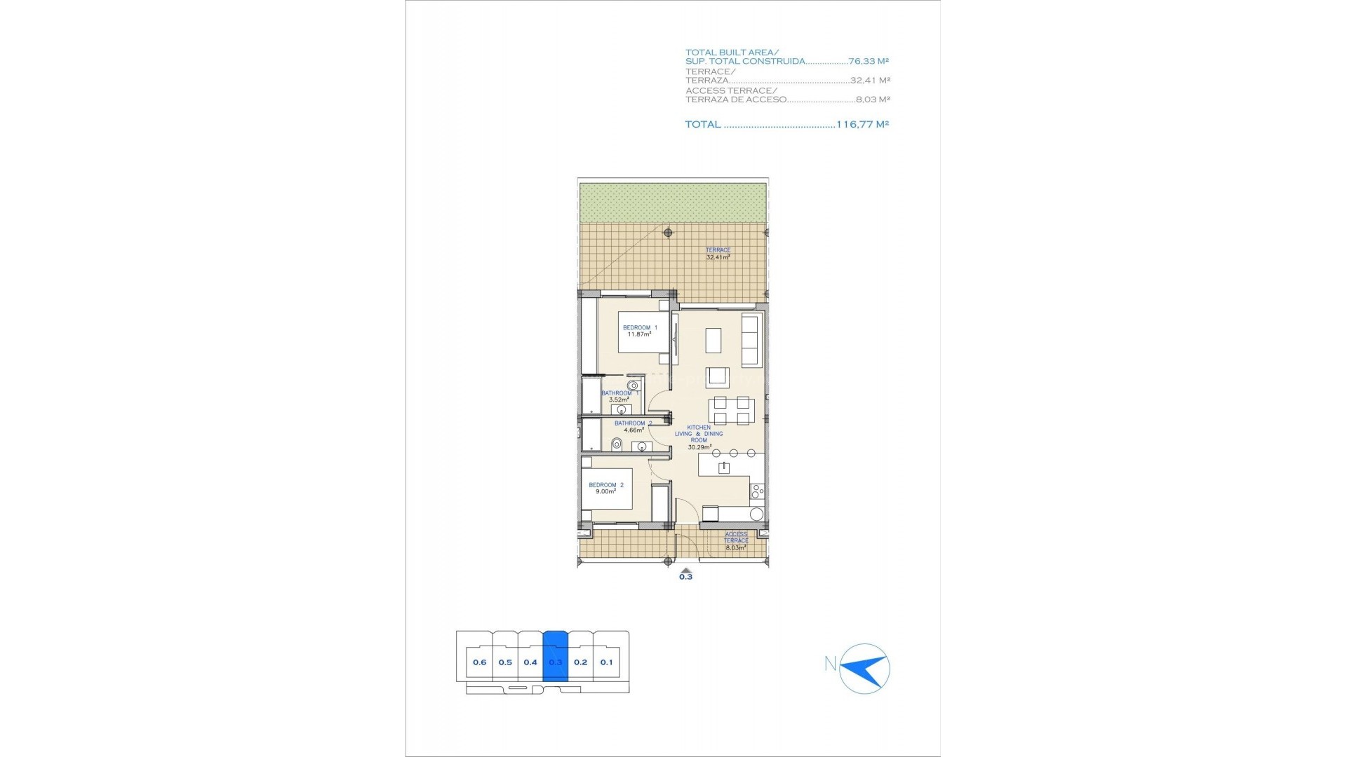 Apartamento / piso en Serena Golf