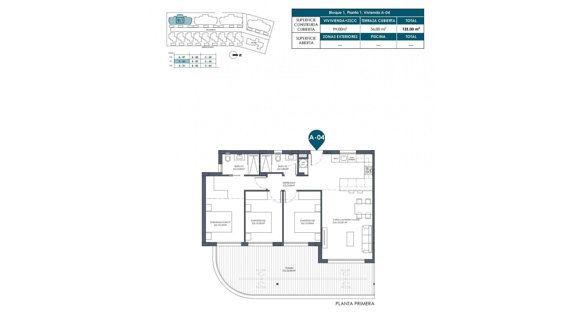 Apartamento / piso en Serena Golf