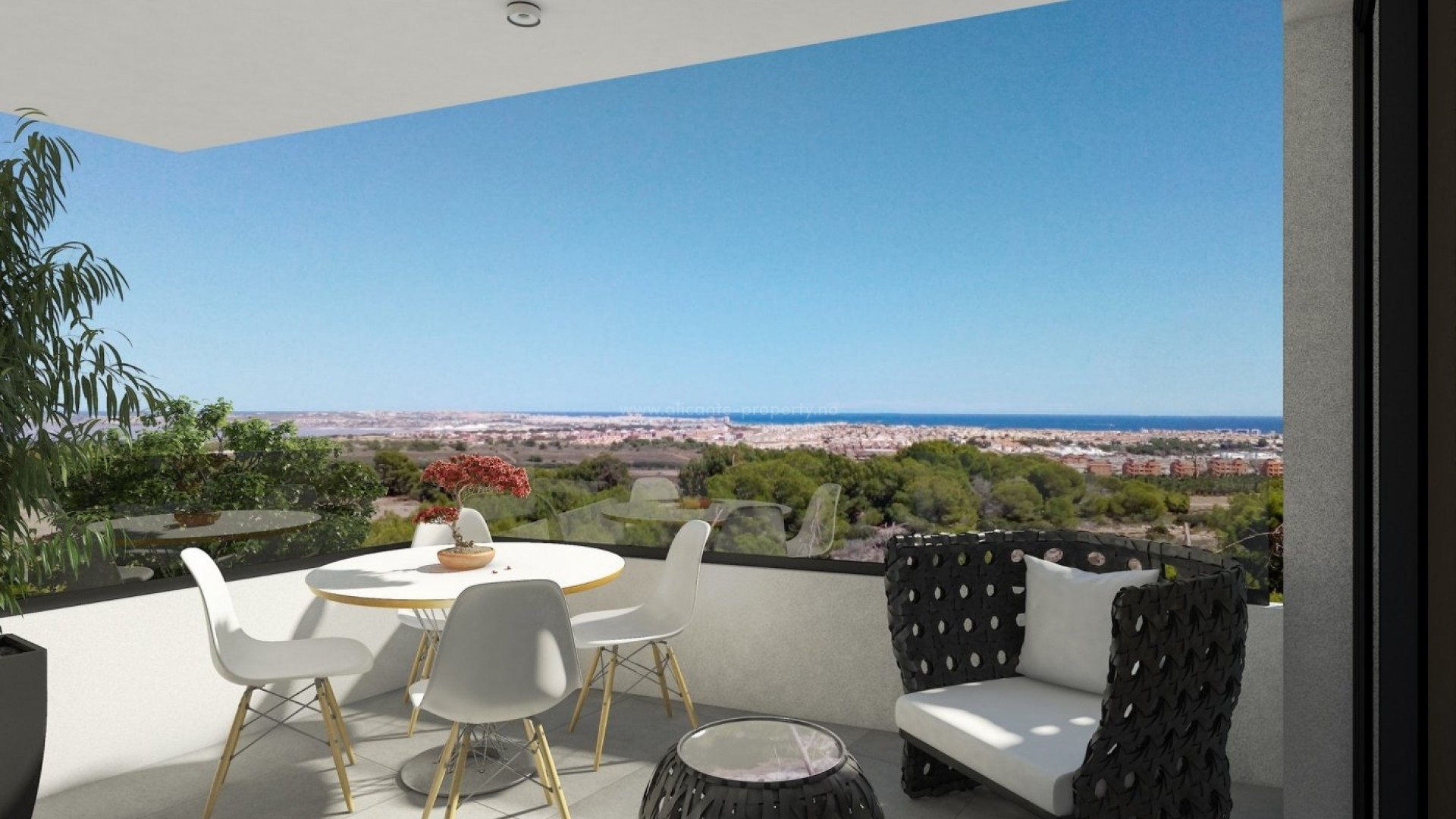 Apartment complex in Villamartin, 2 bedrooms, 2 bathrooms, garden or terrace or exclusive top floor with private solarium, shared pool, close to good golf courses