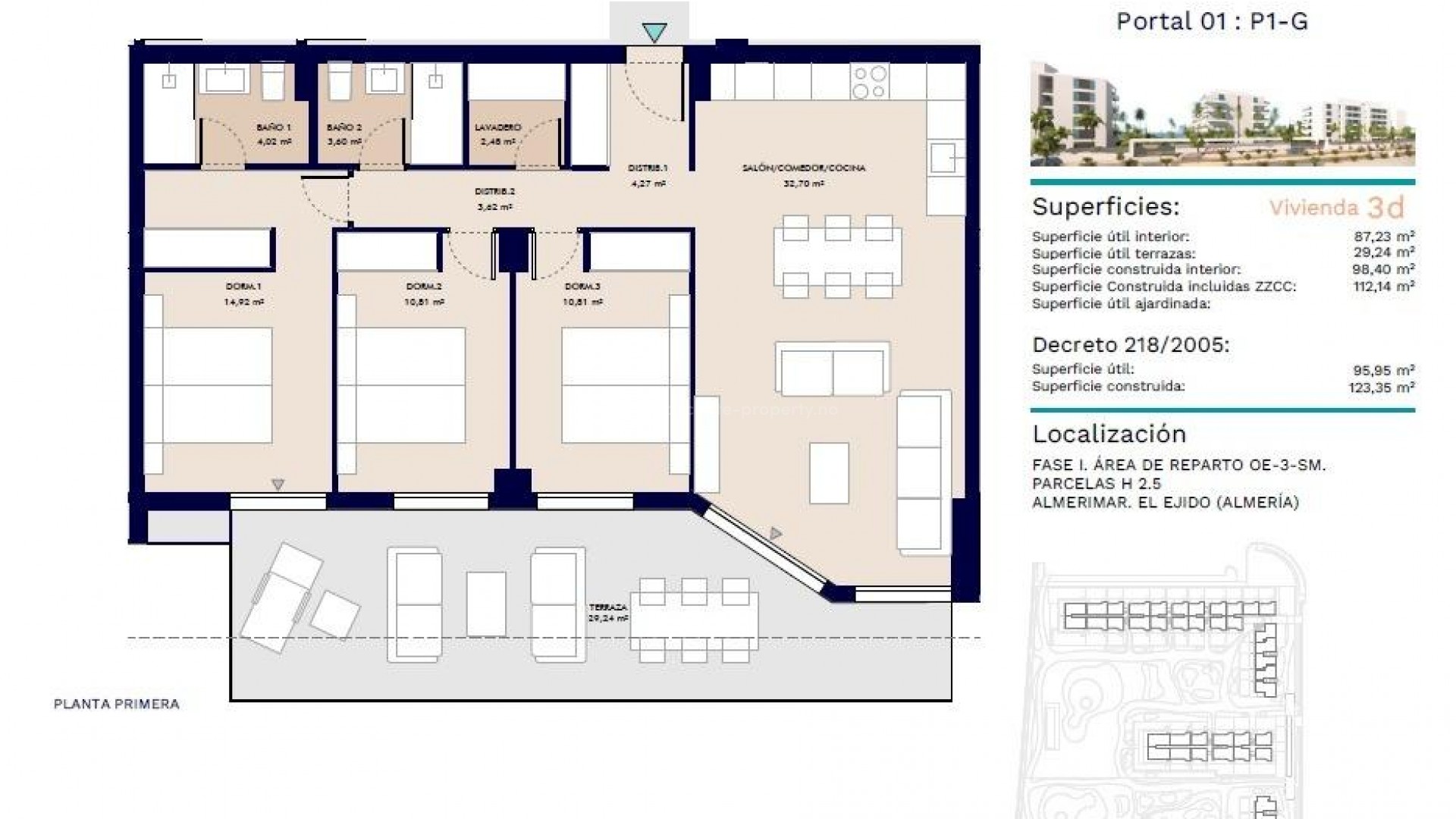 Apartment / flat in 1ª Linea De Playa