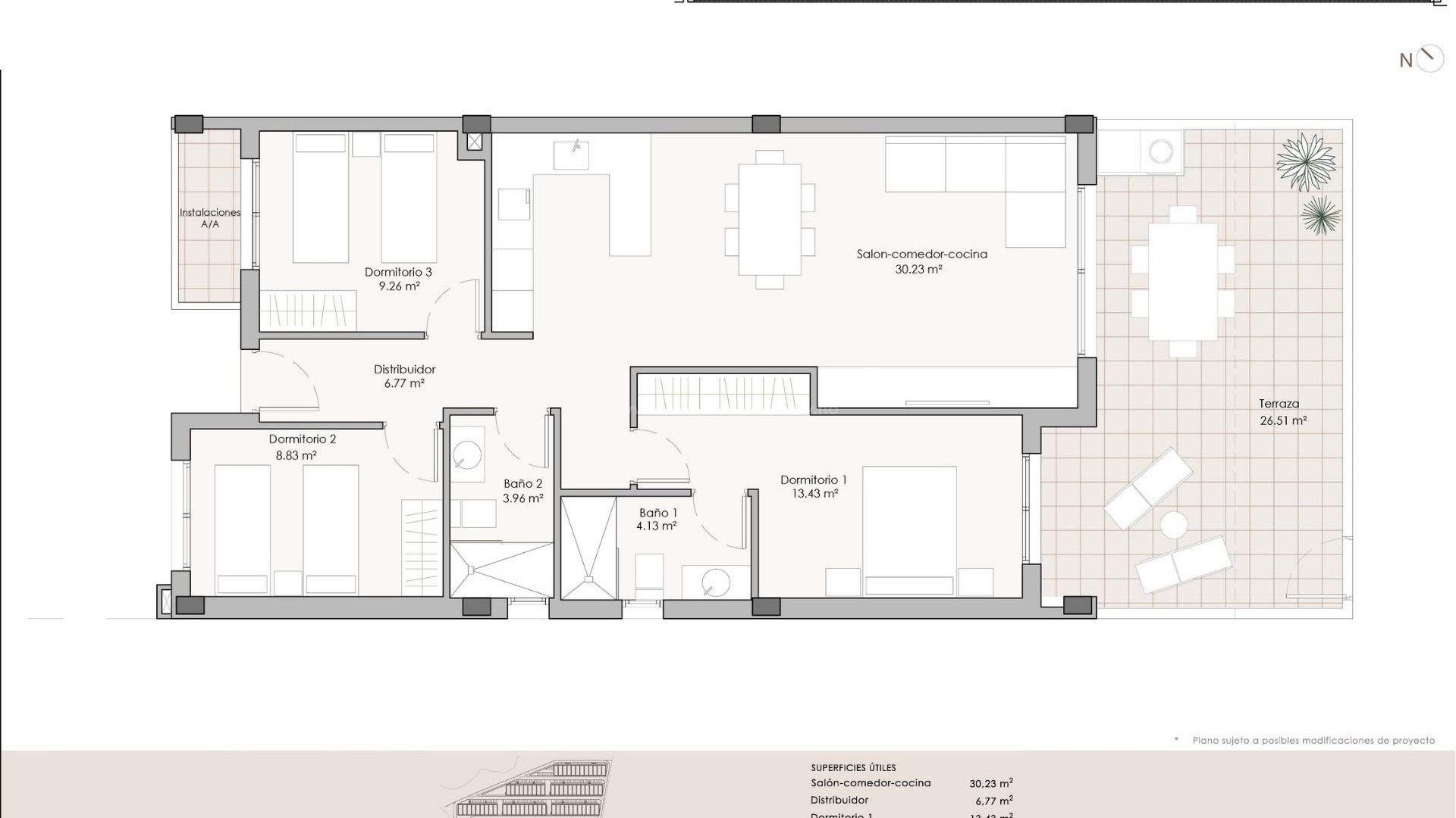 Apartment / flat in Aguilón Golf