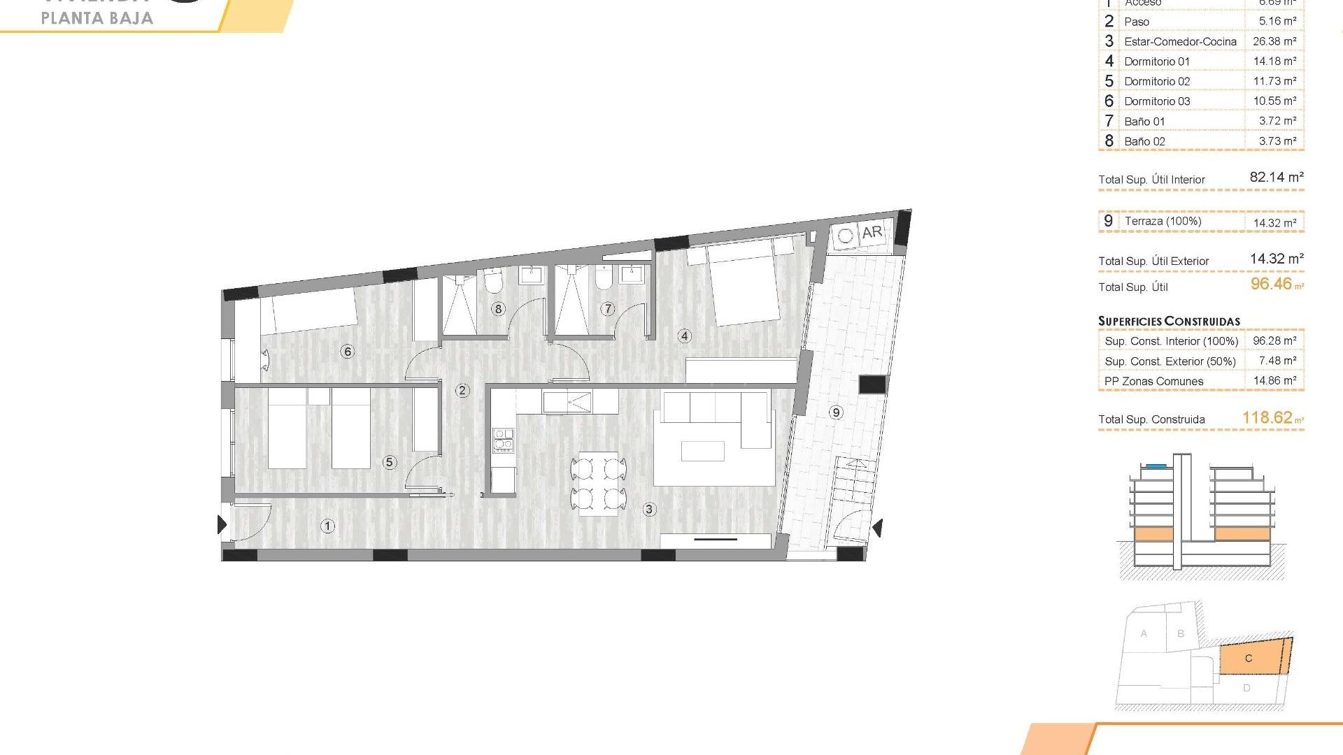 Apartment / flat in Center