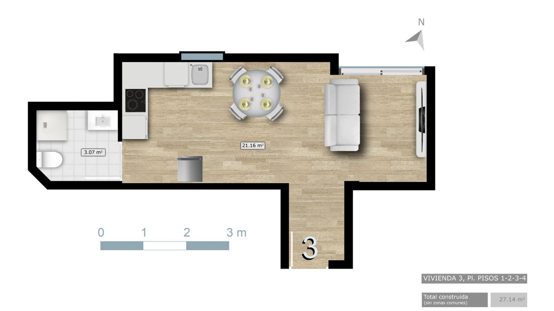 Apartment / flat in Center