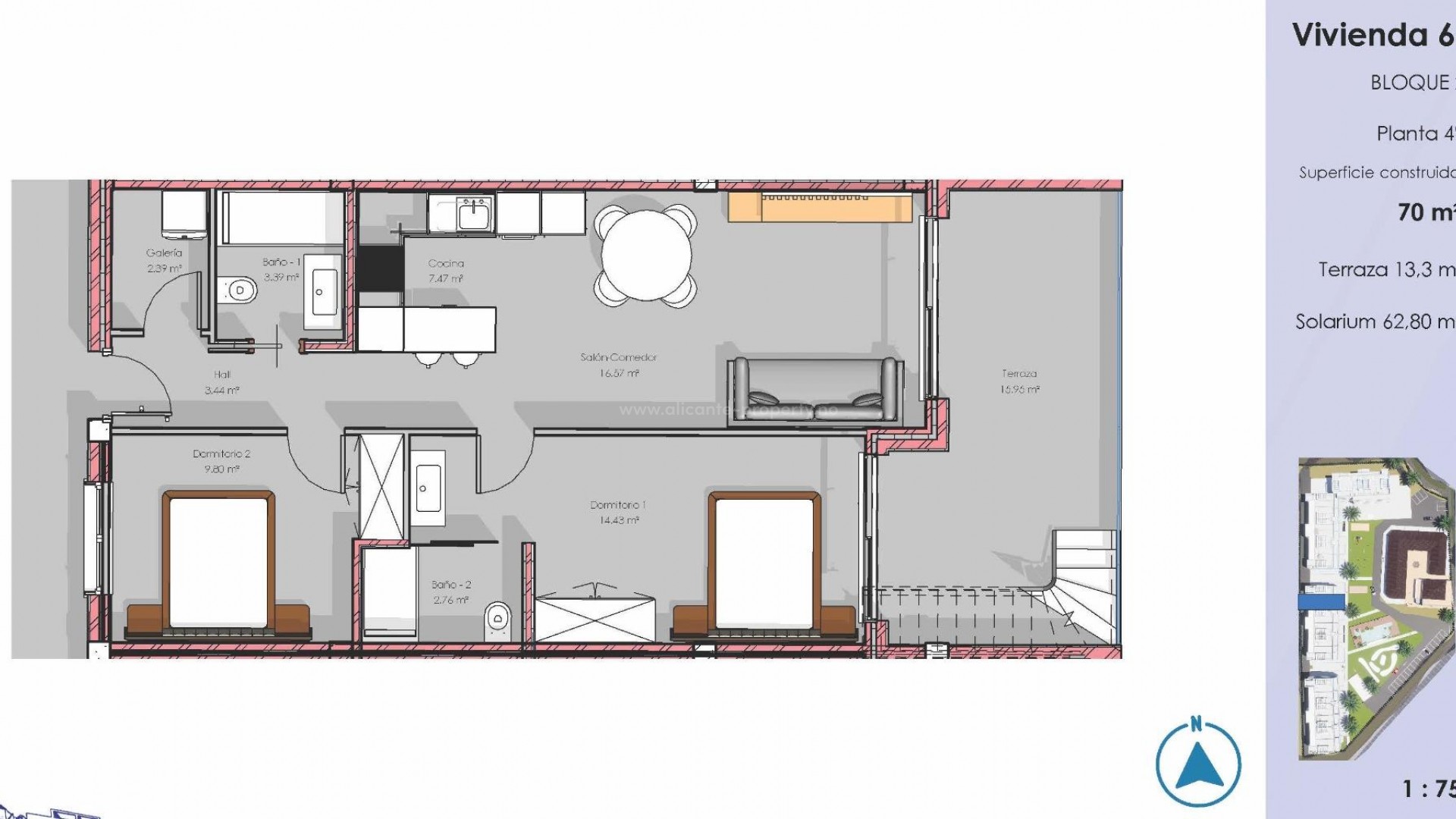 Apartment / flat in El Raso