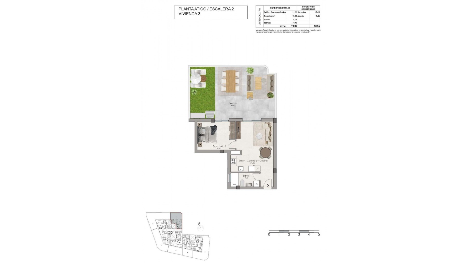 Apartment / flat in Estacion de autobuses