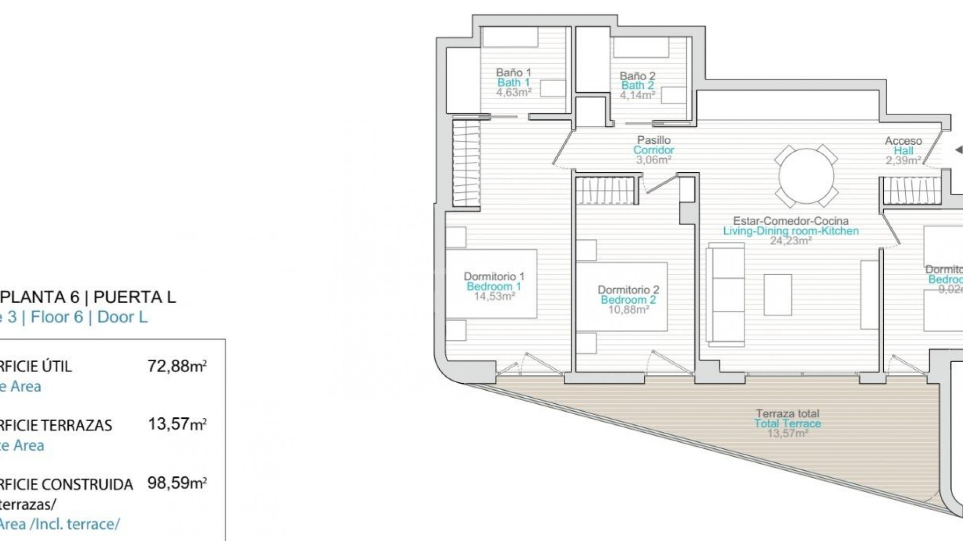 Apartment / flat in La Tellerola