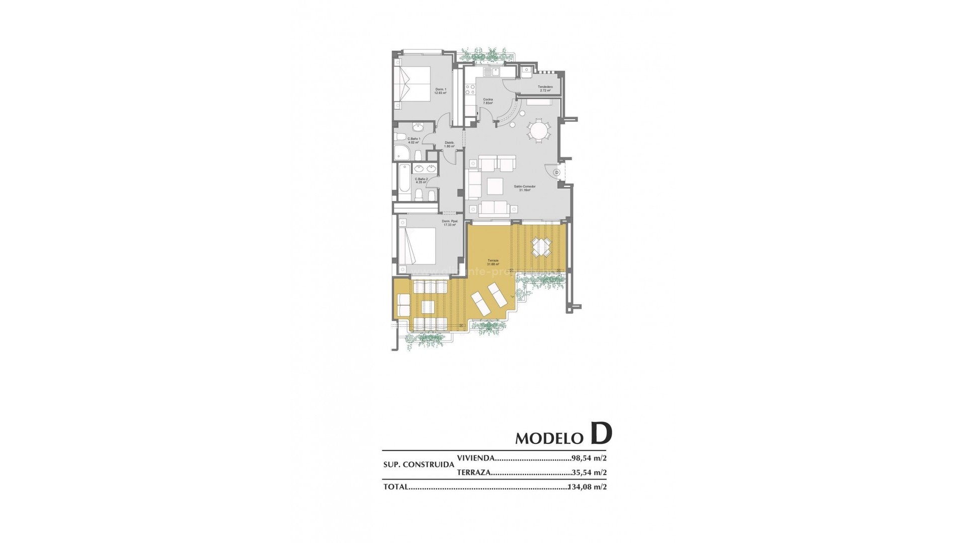 Apartment / flat in Lomas de Campoamor