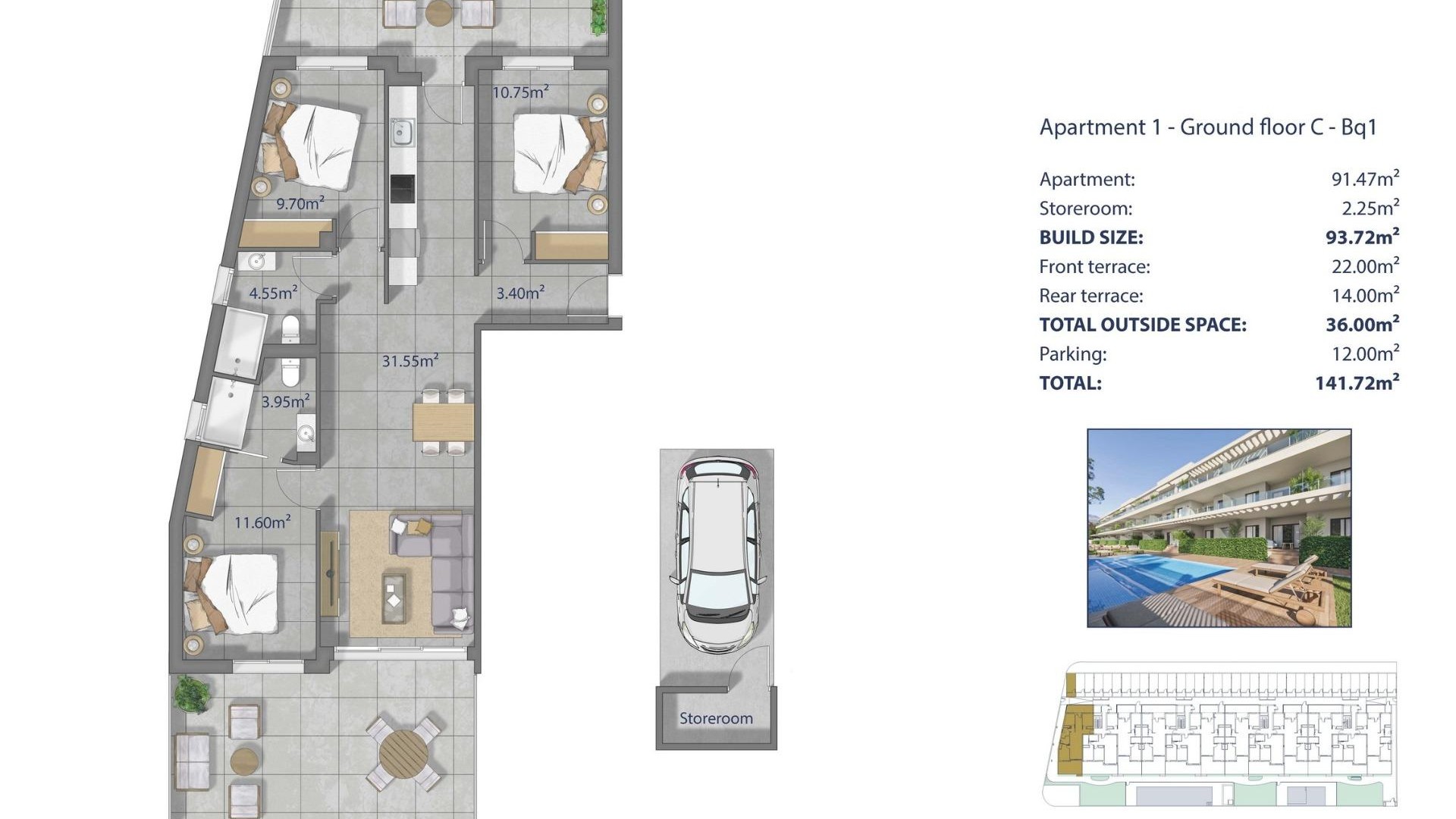 Apartment / flat in Los Narejos