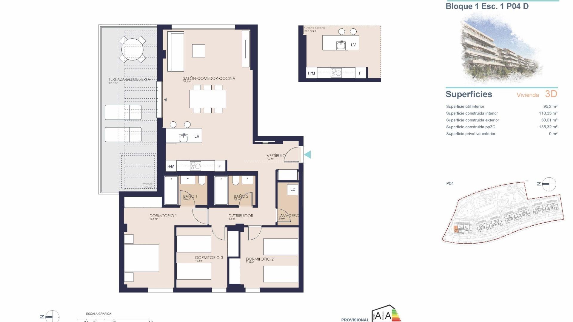 Apartment / flat in Playa de La Almadraba