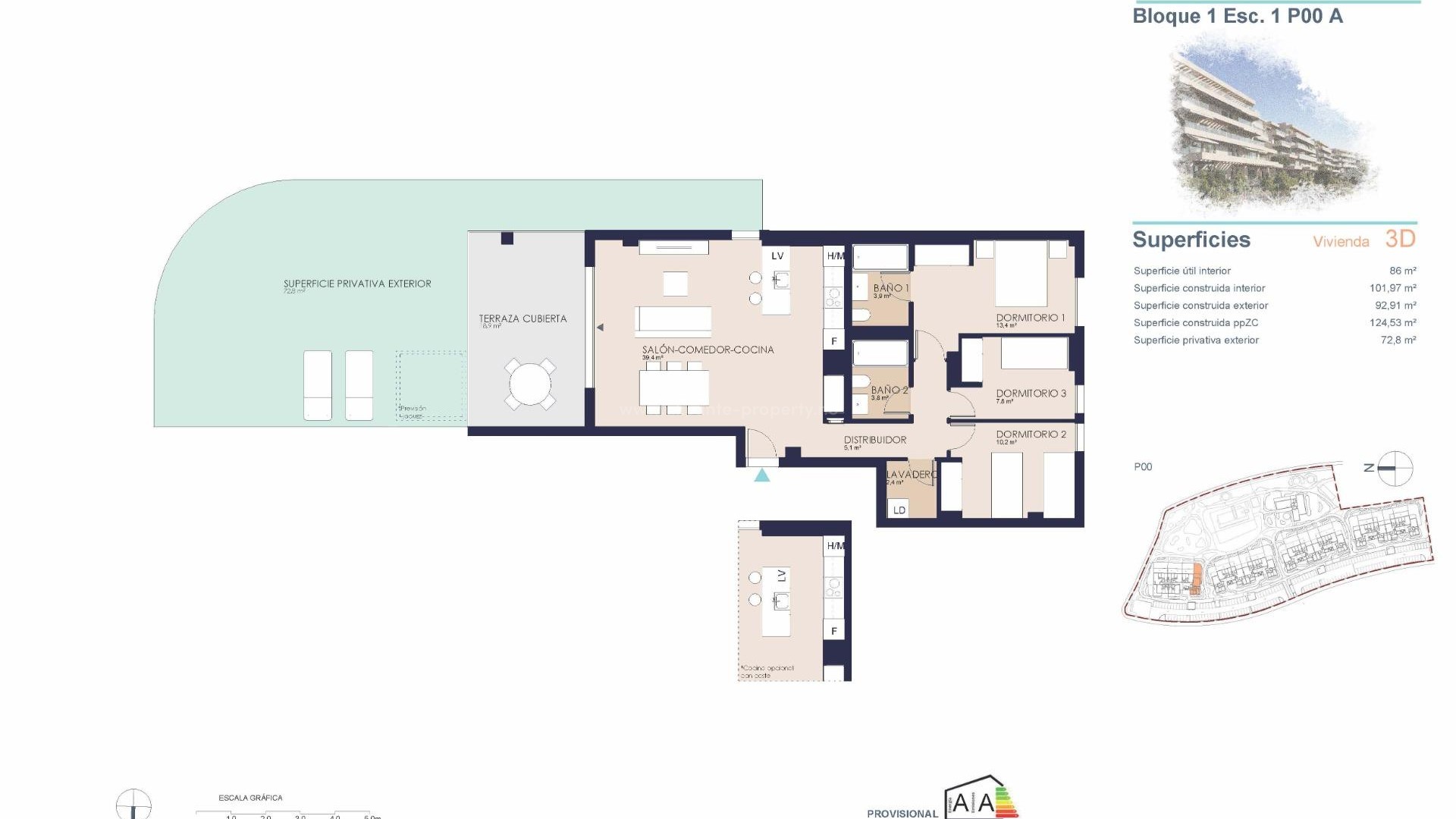 Apartment / flat in Playa de La Almadraba