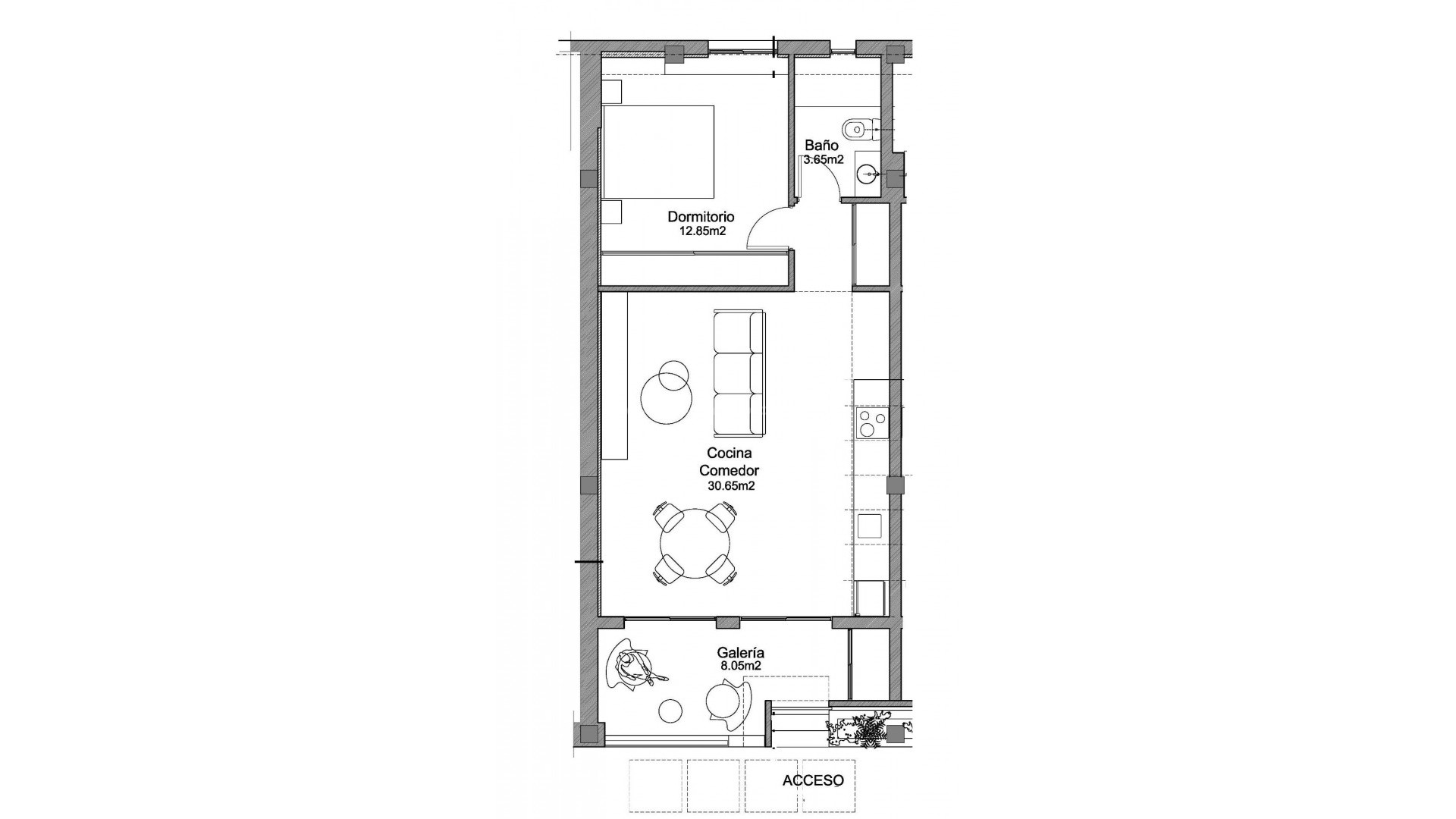 Apartment / flat in Playa Los Naufragos