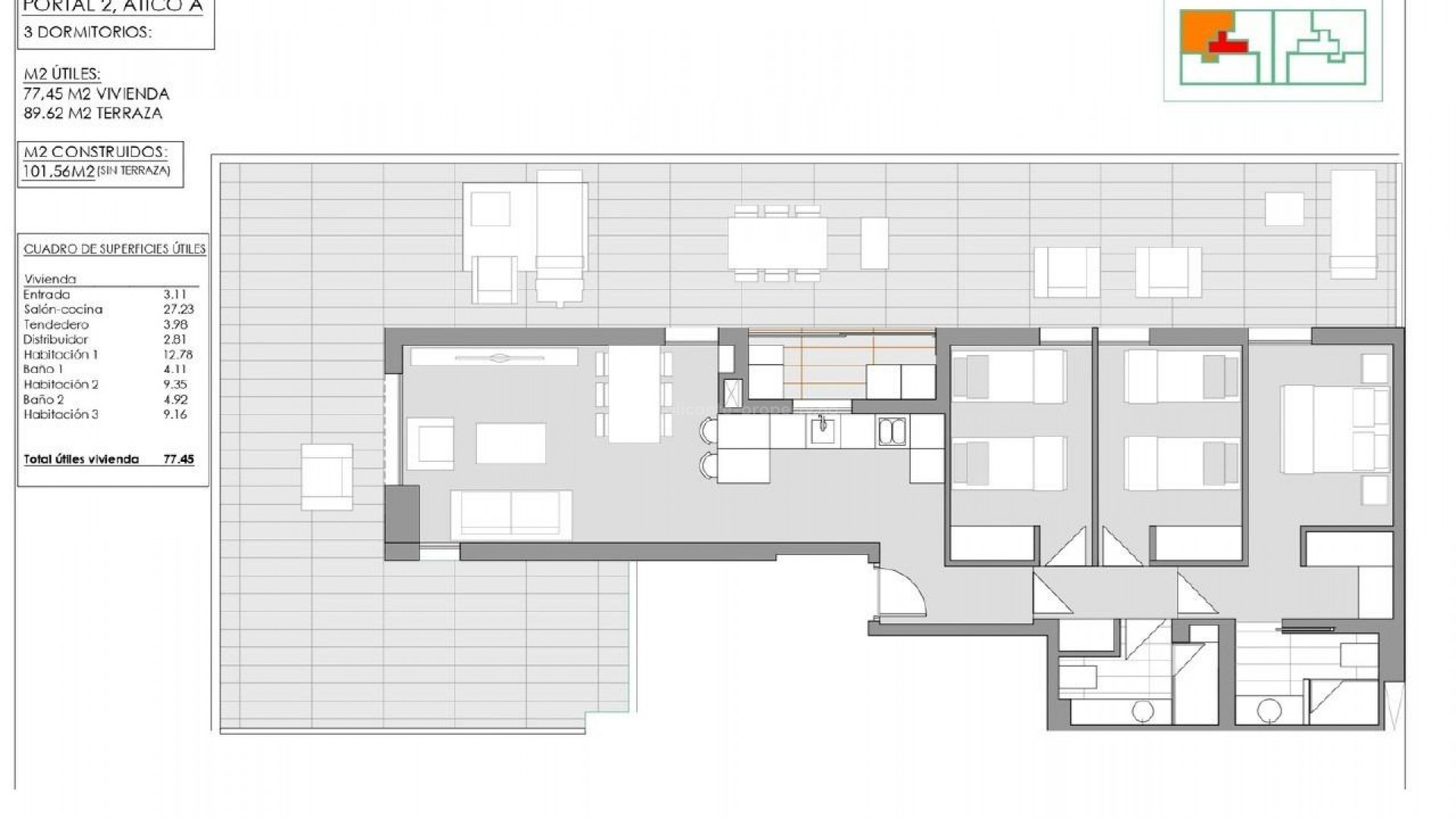 Apartment / flat in Pueblo