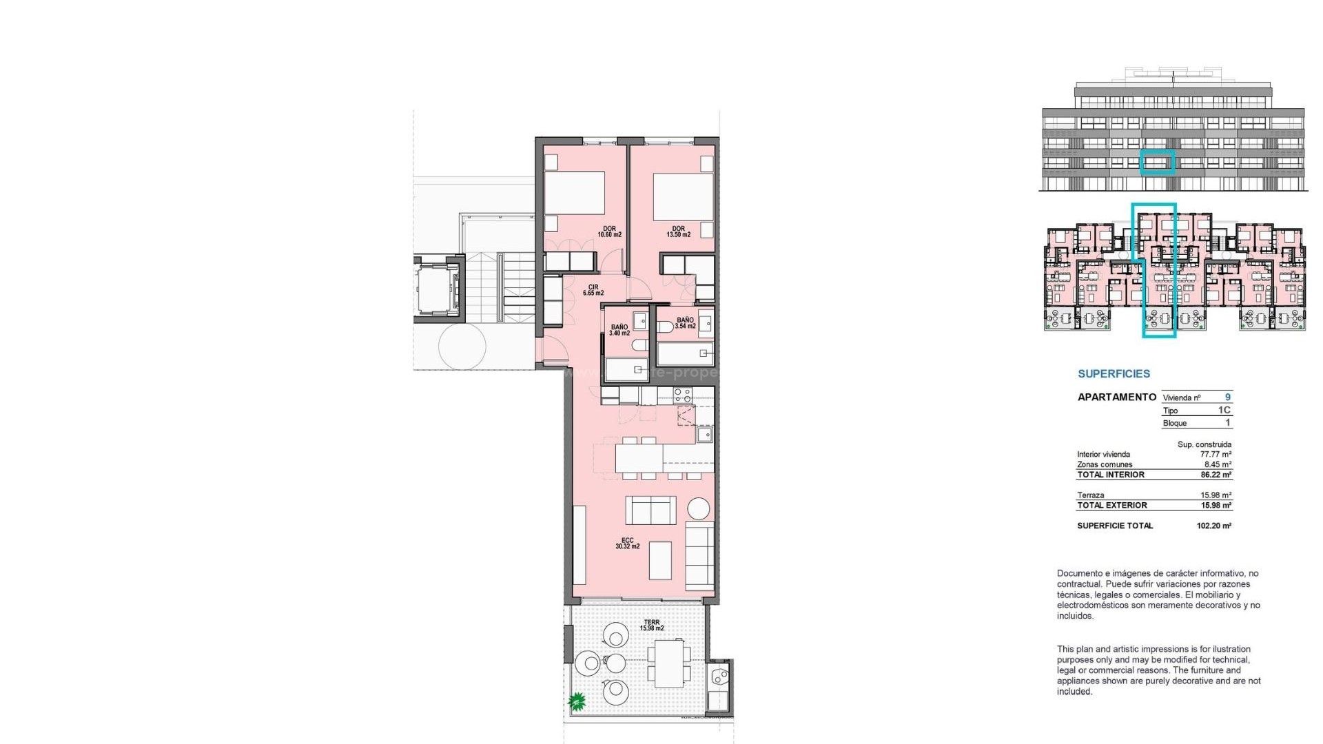 Apartment / flat in Santa Rosalia Lake And Life Resort