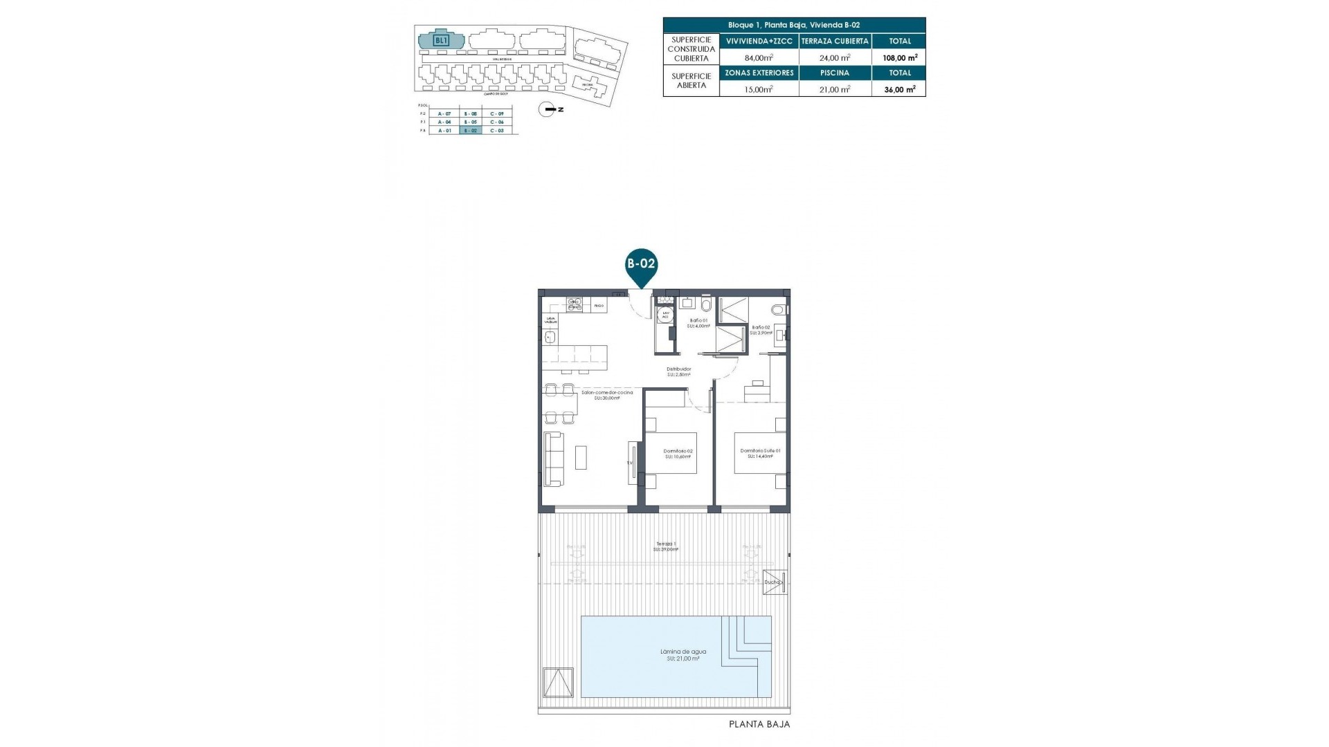 Apartment / flat in Serena Golf