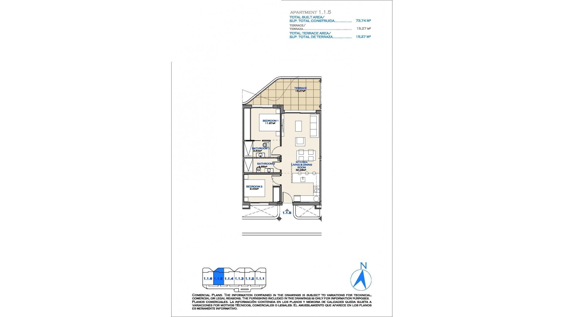 Apartment / flat in Serena Golf