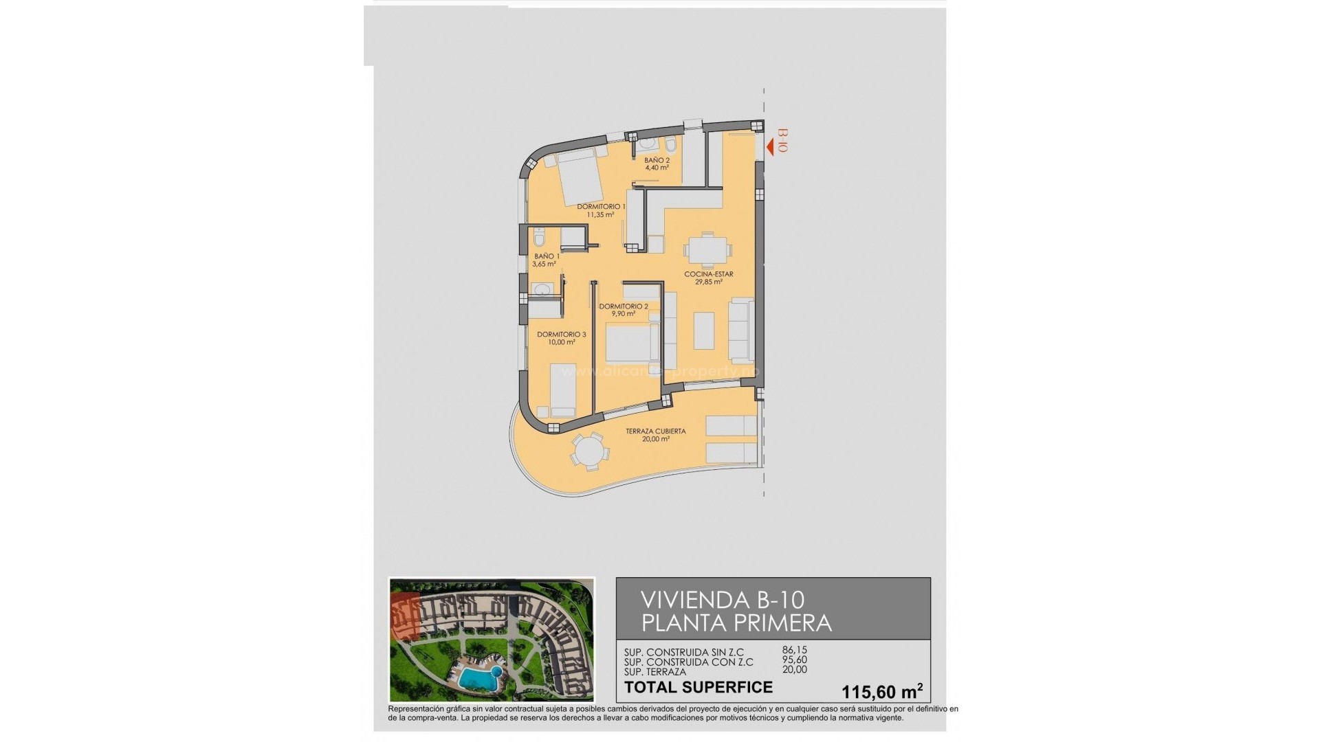 Apartment / flat in Serena Golf