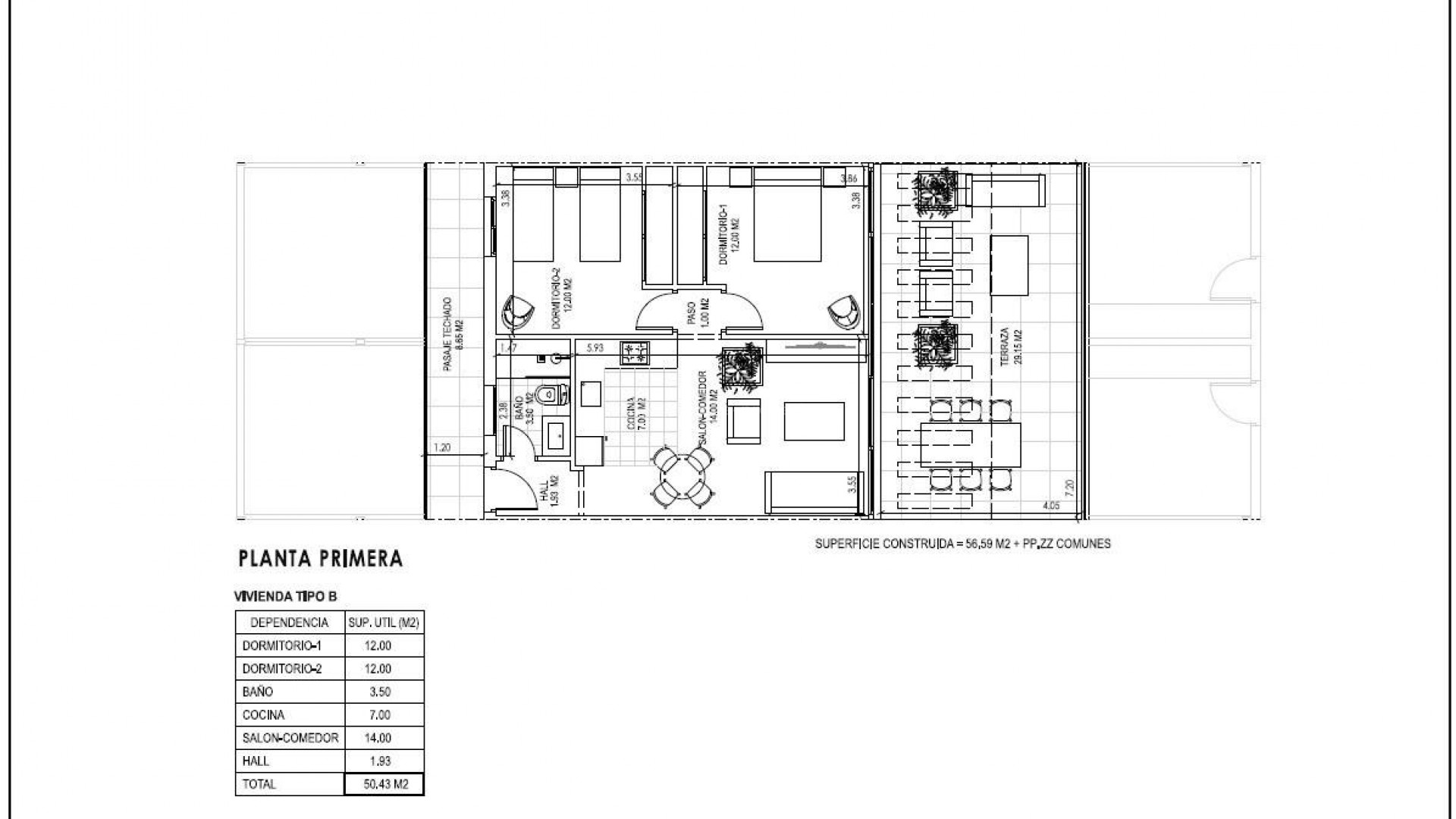 Apartment / flat in Vera playa