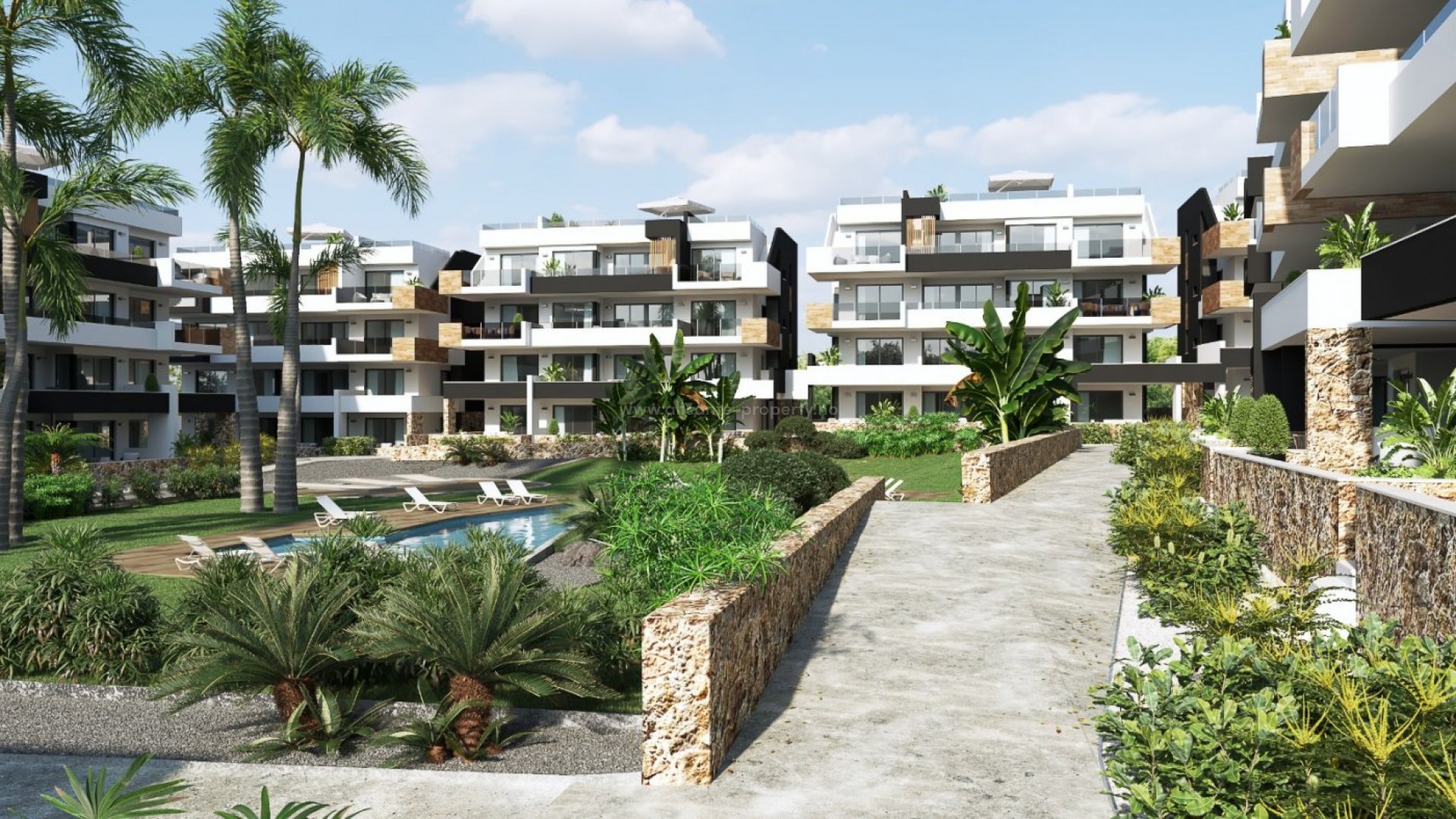 Boligkompleks med moderne leiligheter/toppleiligheter i Los Altos, Orihuela Costa, 2 soverom, 2 bad, hage eller terrasse eller privat solarium.
