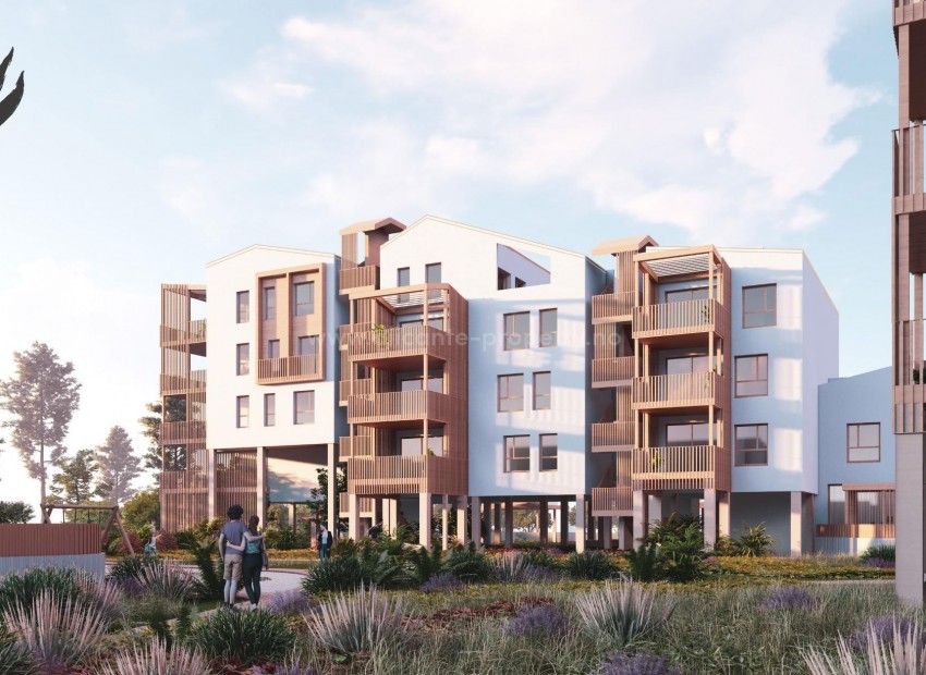 Brand new homes in El Vergel, Denia, apartments and penthouses, 1,2,3 bedrooms, 2 bathrooms, the integration of living room with spacious terraces, several pools