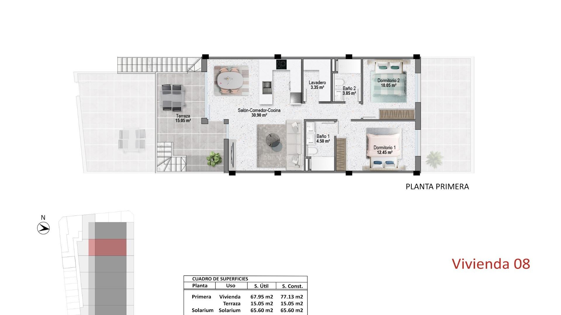 Bungalow en pueblo
