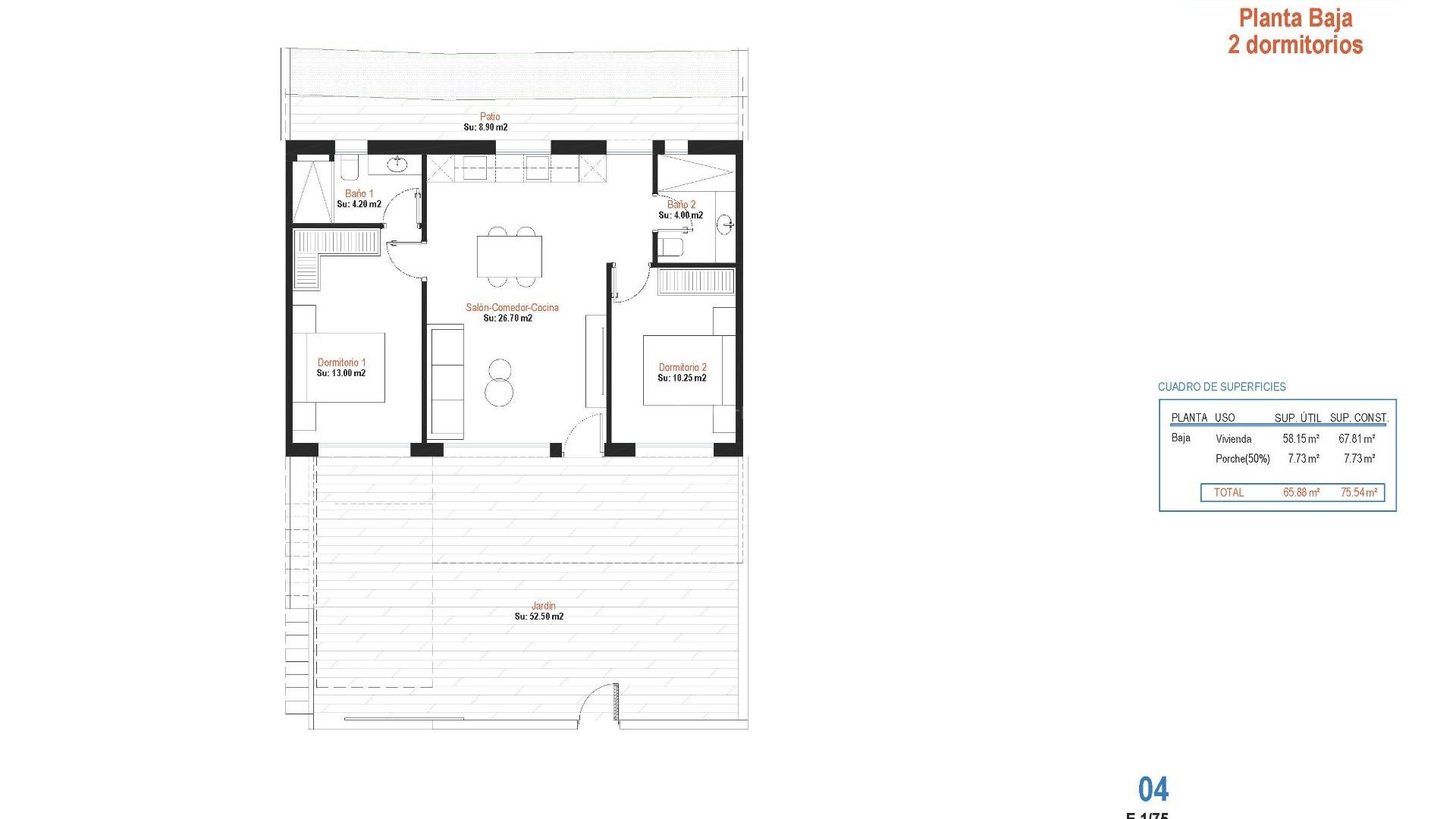 Bungalow i Condado de Alhama