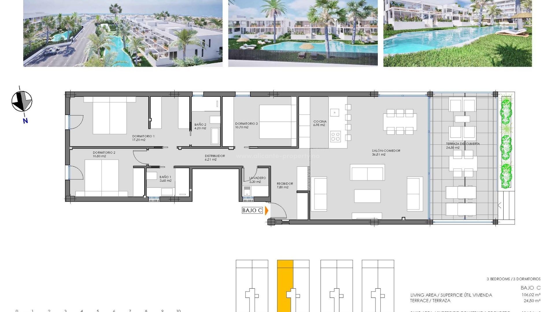 Bungalow i Mar de cristal