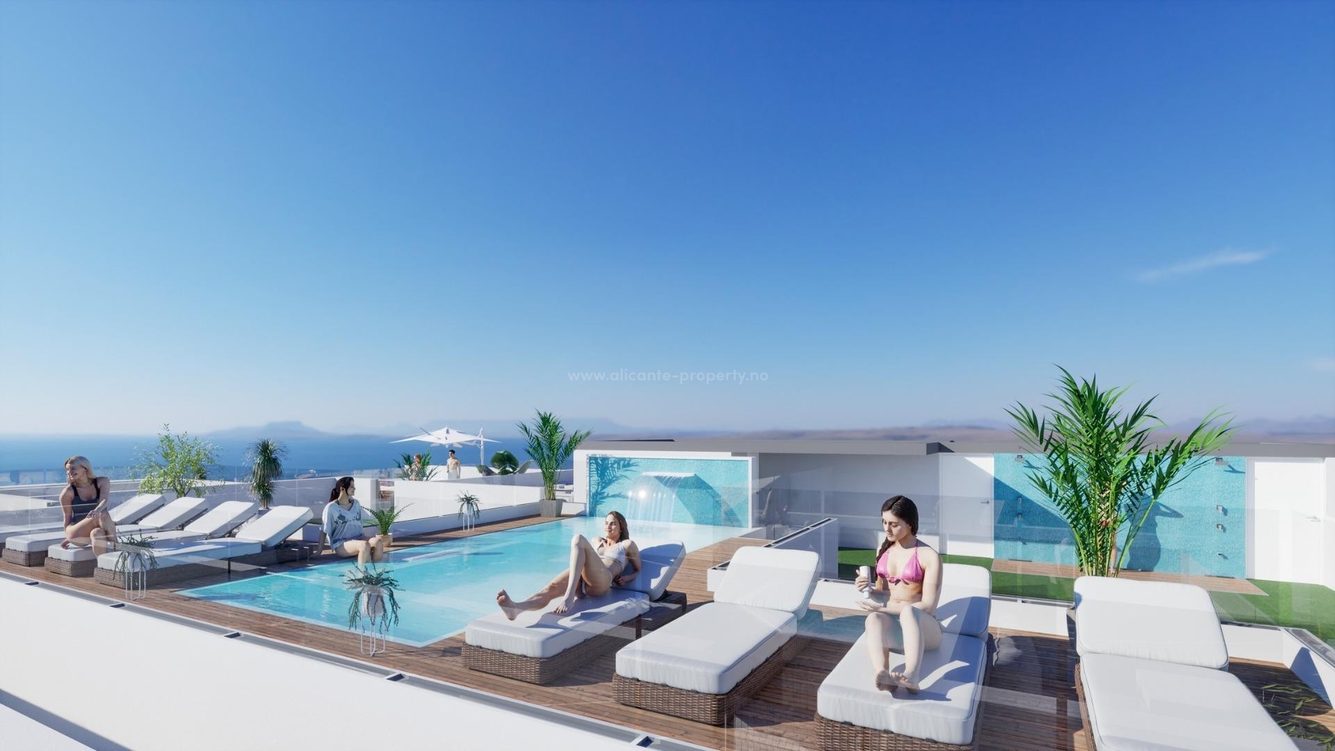 Exclusive apartments and penthouses in Torrevieja with avant-garde design, 2/3 bedrooms, 2 bathrooms. Residential located in the heart of Torrevieja