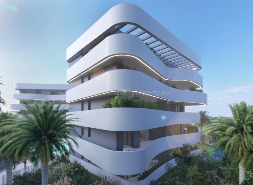 Exclusive apartments/penthouses in El Raso, Guardamar del Segura, 2/3 bedrooms, 2 bathrooms, smart alarm, cameras, intercom, appliances, air conditioning etc.