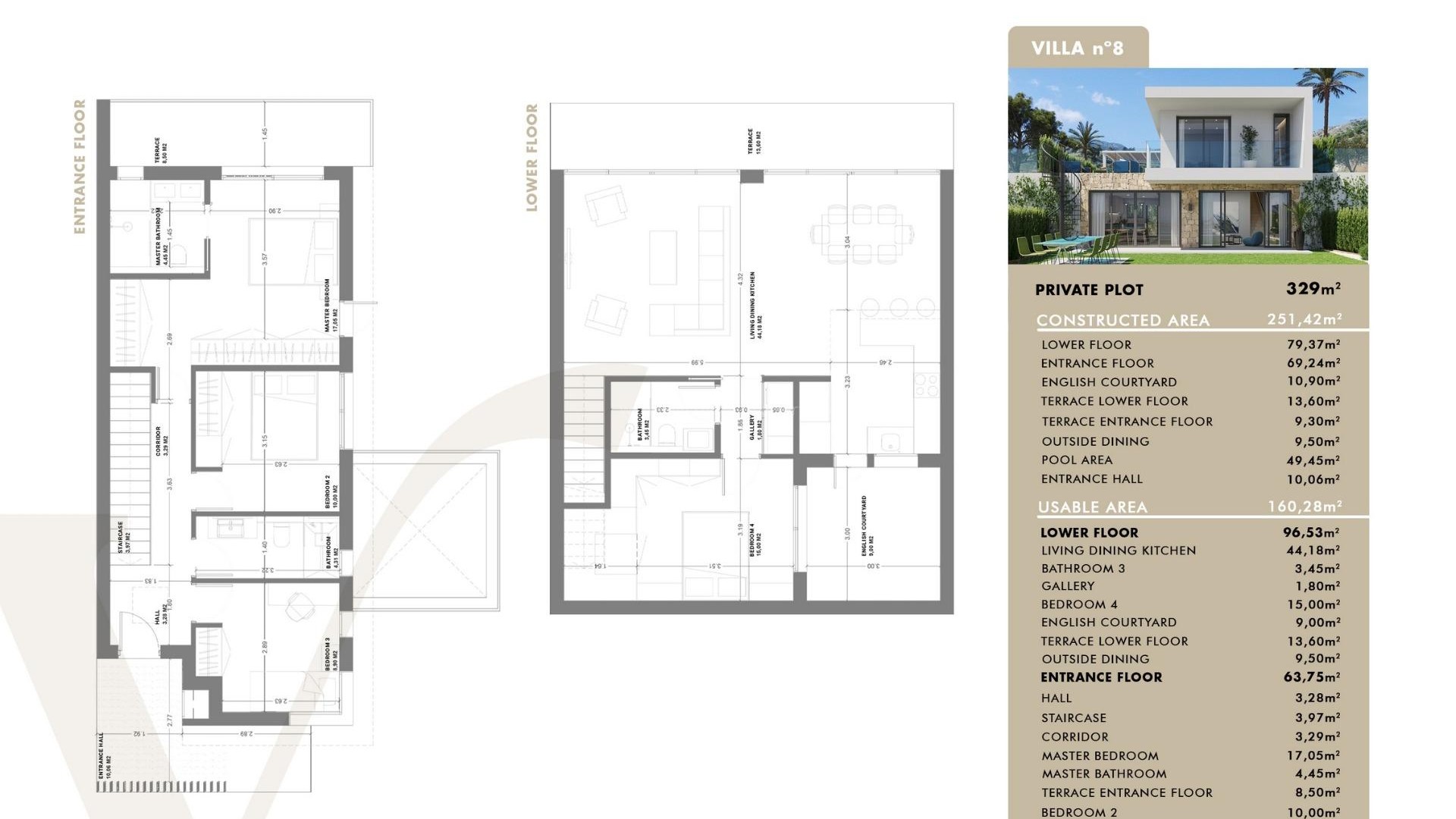 Exclusive house/villa in San Juan de Alicante, 4 bedrooms, 3 bathrooms, private pool, large patio, basement possible, 3 different models