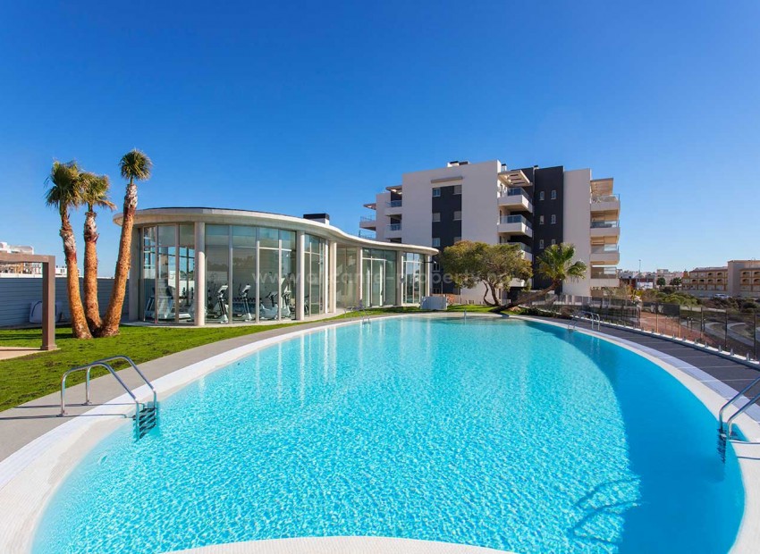 Flotte leiligheter i La Zenia ved 3 golfbaner. Nær strand og Alicantes største kjøpesenter. Leiligheter med 2 store soverom og 2 bad. Flere svømmebassenger