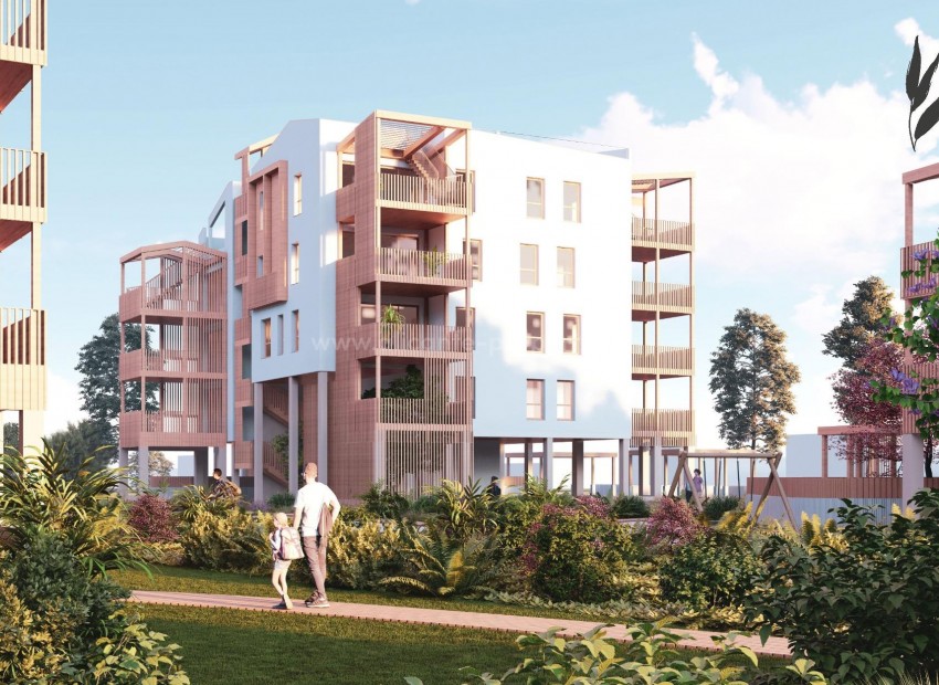 Helt nye boliger i El Vergel, Denia, leiligheter og toppleiligheter, 1,2,3 soverom, 2 bad, integreringen av stue med romslige terrasser, flere basseng