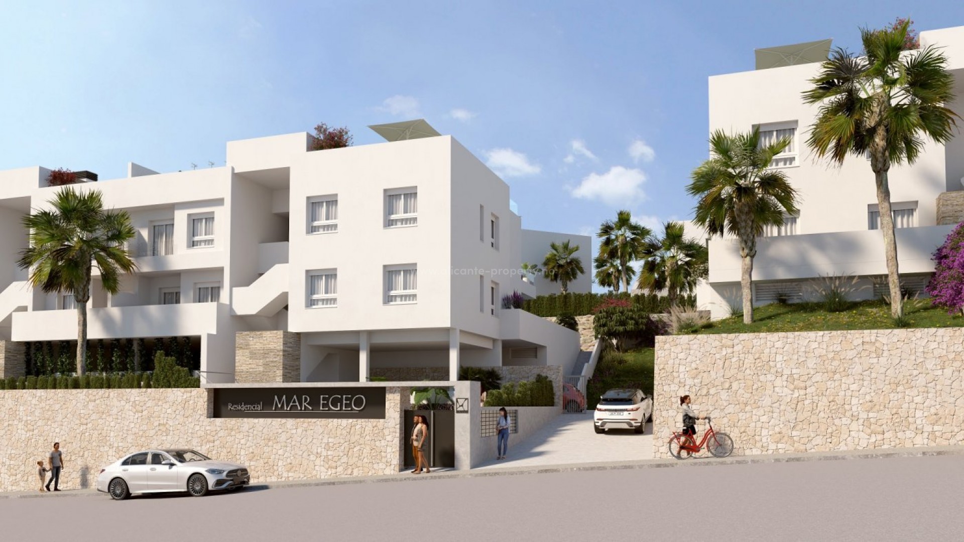 Helt nytt boligkompleks i La Finca Golf, Algorfa, 3 soverom, 2 bad, åpen kjøkkenløsning med stue,  hage med privat basseng, terrasse og parkeringsplass