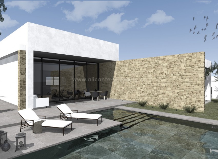 Hus/villa i Benferri town nær Alicante. Soverom med eget bad + ytterligere 2 doble soverom + familiebad, stue og kjøkken med åpen planløsningtomt på 500 m2