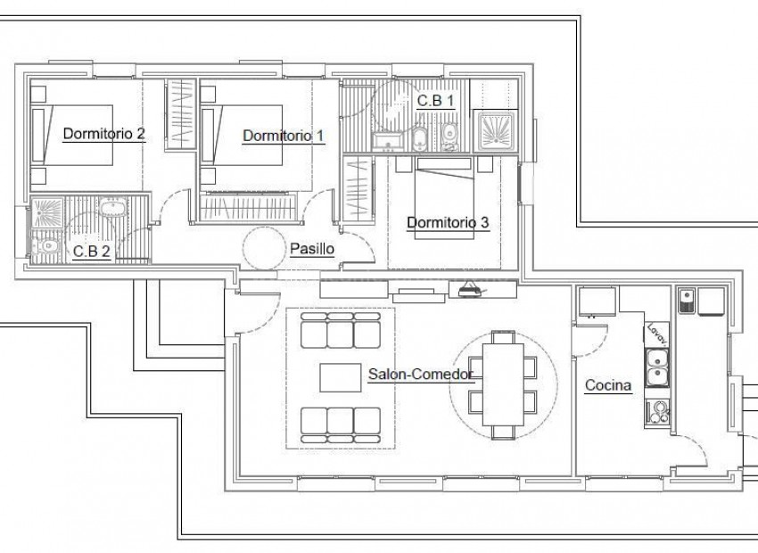 Hus / Villa i Hondón de las Nieves Centro